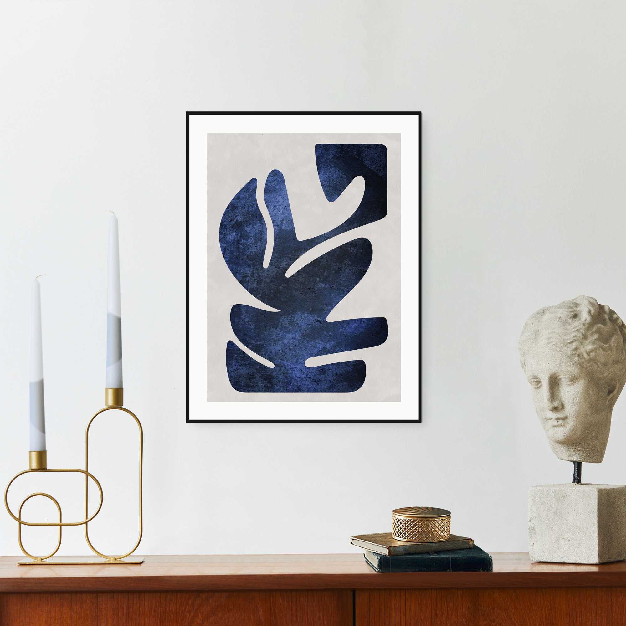 Image of Reinders Bild mit Rahmen "Resemblance Blue"