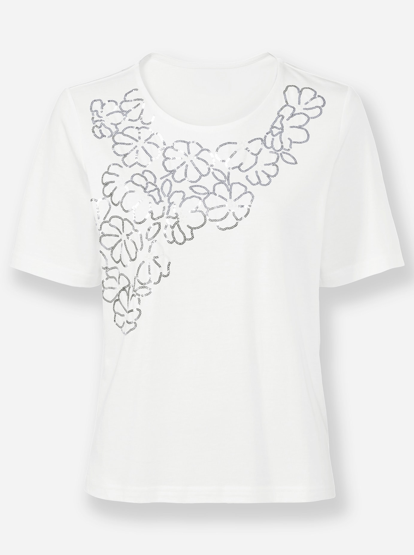 Lady Shirt à col rond »Kurzarm-Shirt« 1 cuis