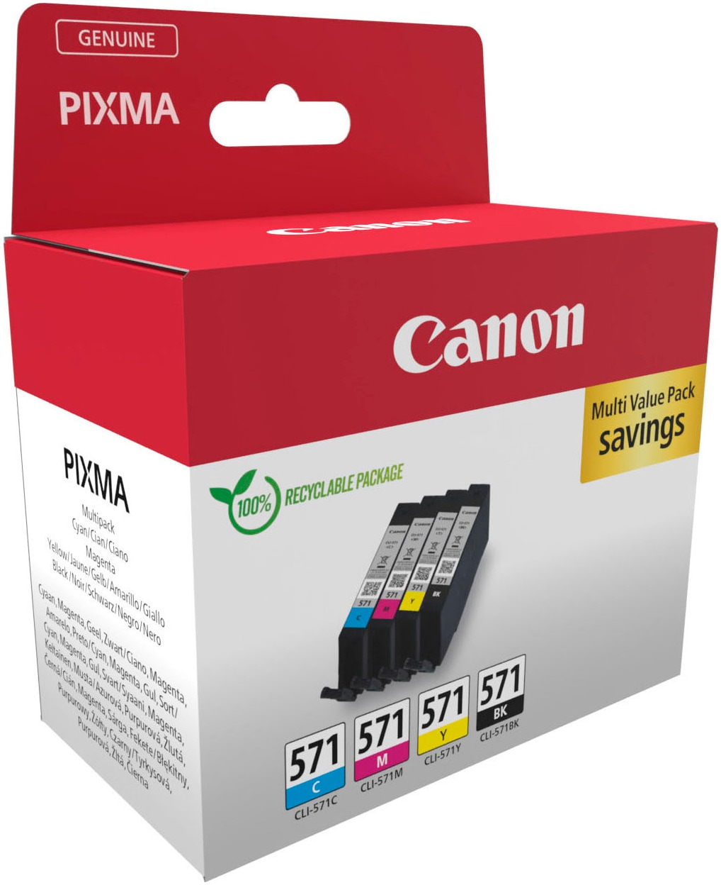 Image of Canon Tintenpatrone "CLI-571 Multipack" original Druckerpatrone 571