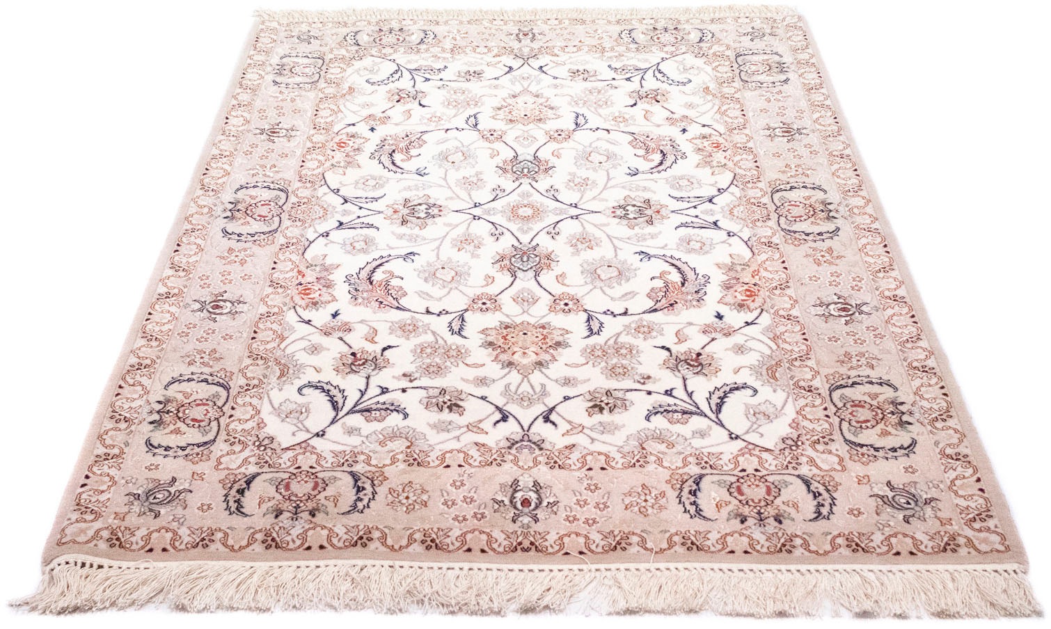 Image of morgenland Wollteppich »Isfahan Teppich handgeknüpft beige«, rechteckig, 6 mm Höhe, handgeknüpft bei Ackermann Versand Schweiz