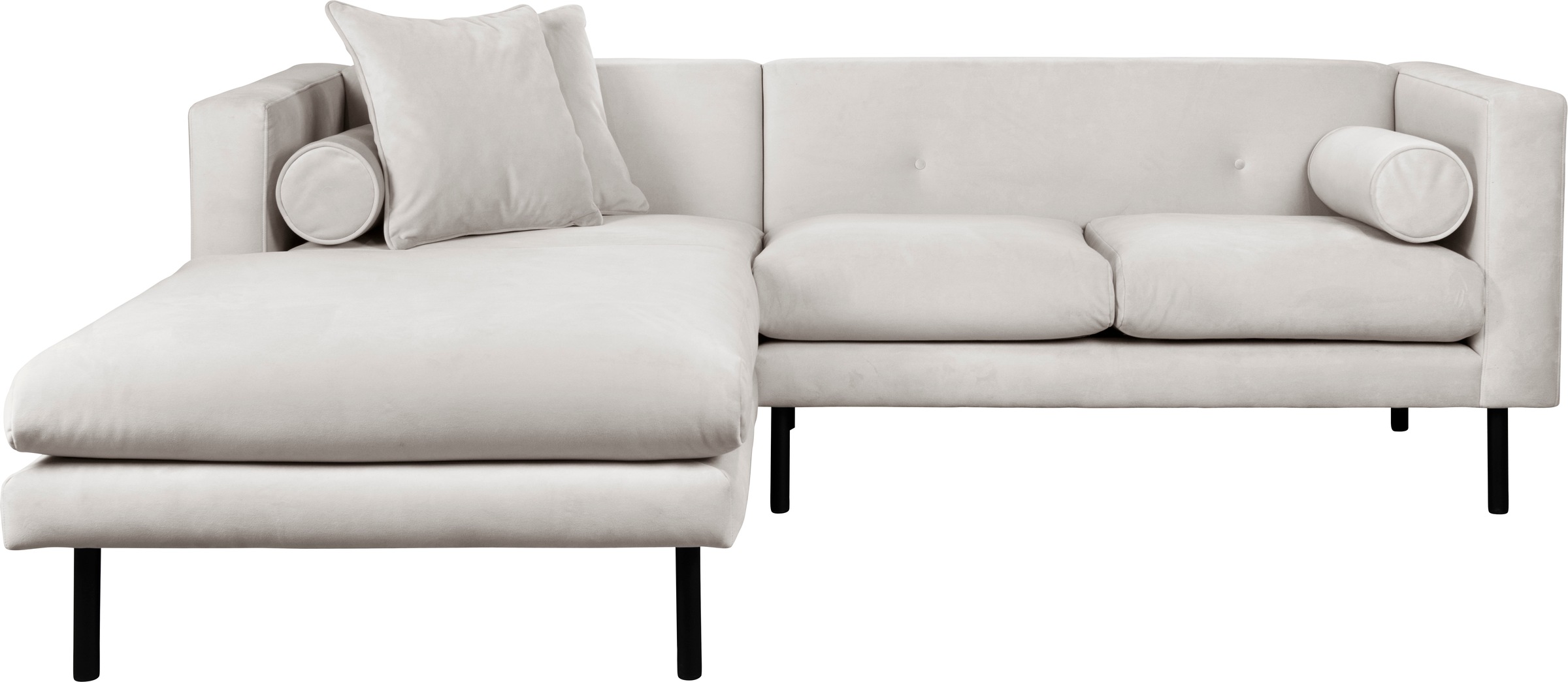 Guido Maria Kretschmer Home&Living Ecksofa »Lillibeth L-Form Designsofa, Masse B/T/H: 240/173/83 cm«, Zierkissen als Wendekissen, in Samtoptik oder Cord