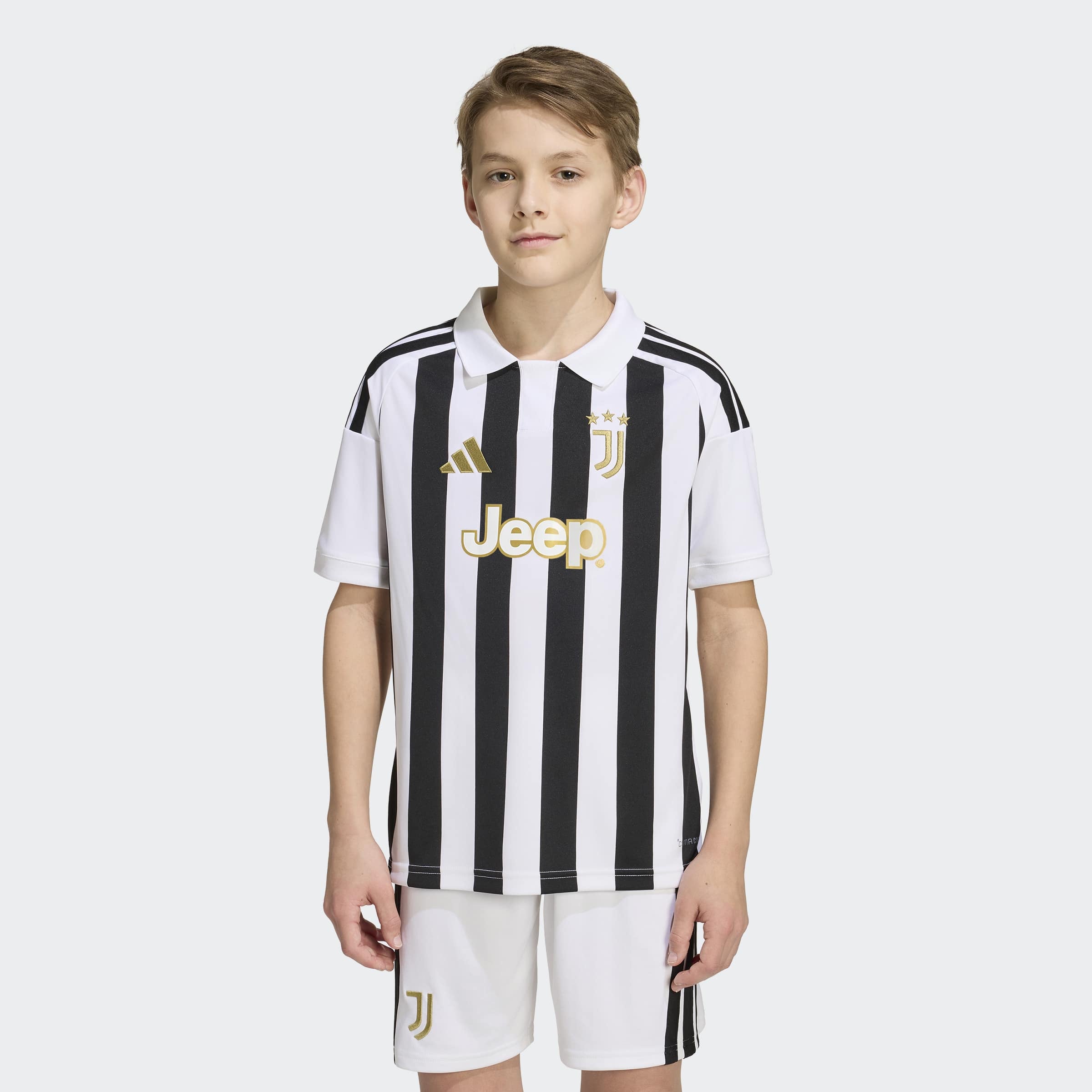 adidas Performance Fussballtrikot »JUVENTUS TURIN 26/27 KIDS HEIMTRIKOT« mit Climacool Technologie, mit traditionellem Kragen, mit 3-Streifen