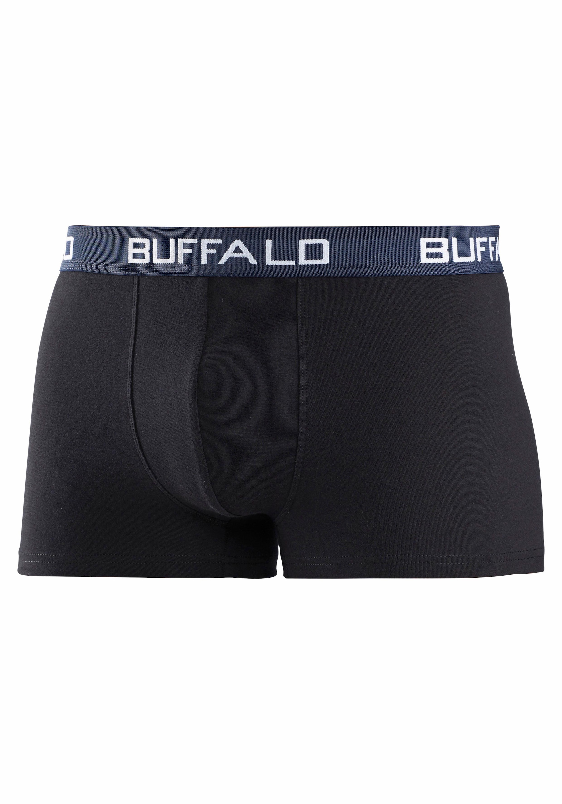 Buffalo Boxer »Boxershorts für Jungen«, (Packung, 3 St.), mit kontrastfarbenem Bündchen