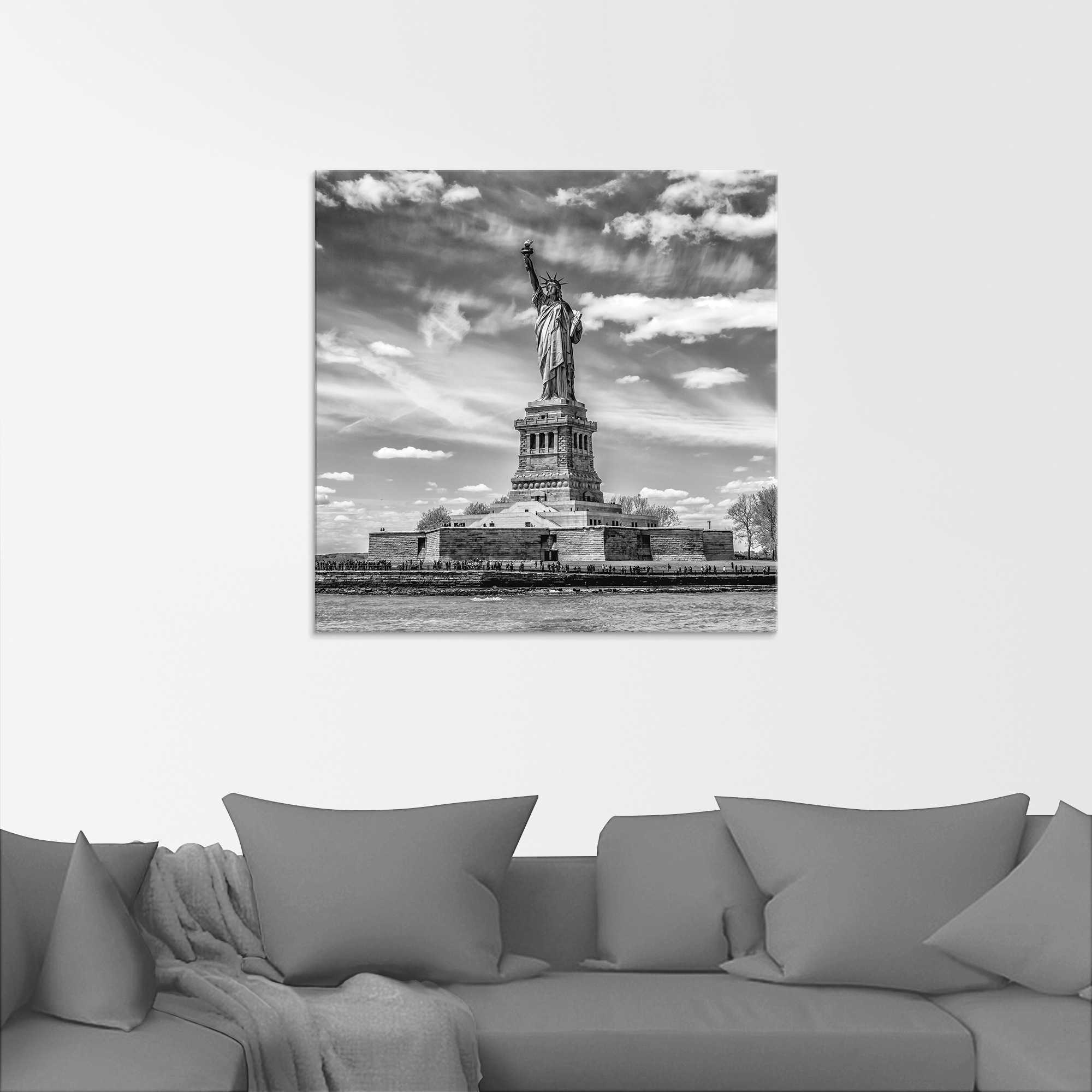 Artland Glasbild »New York City Freiheitsstatue«, Amerika, (1 St.), in verschiedenen Grössen