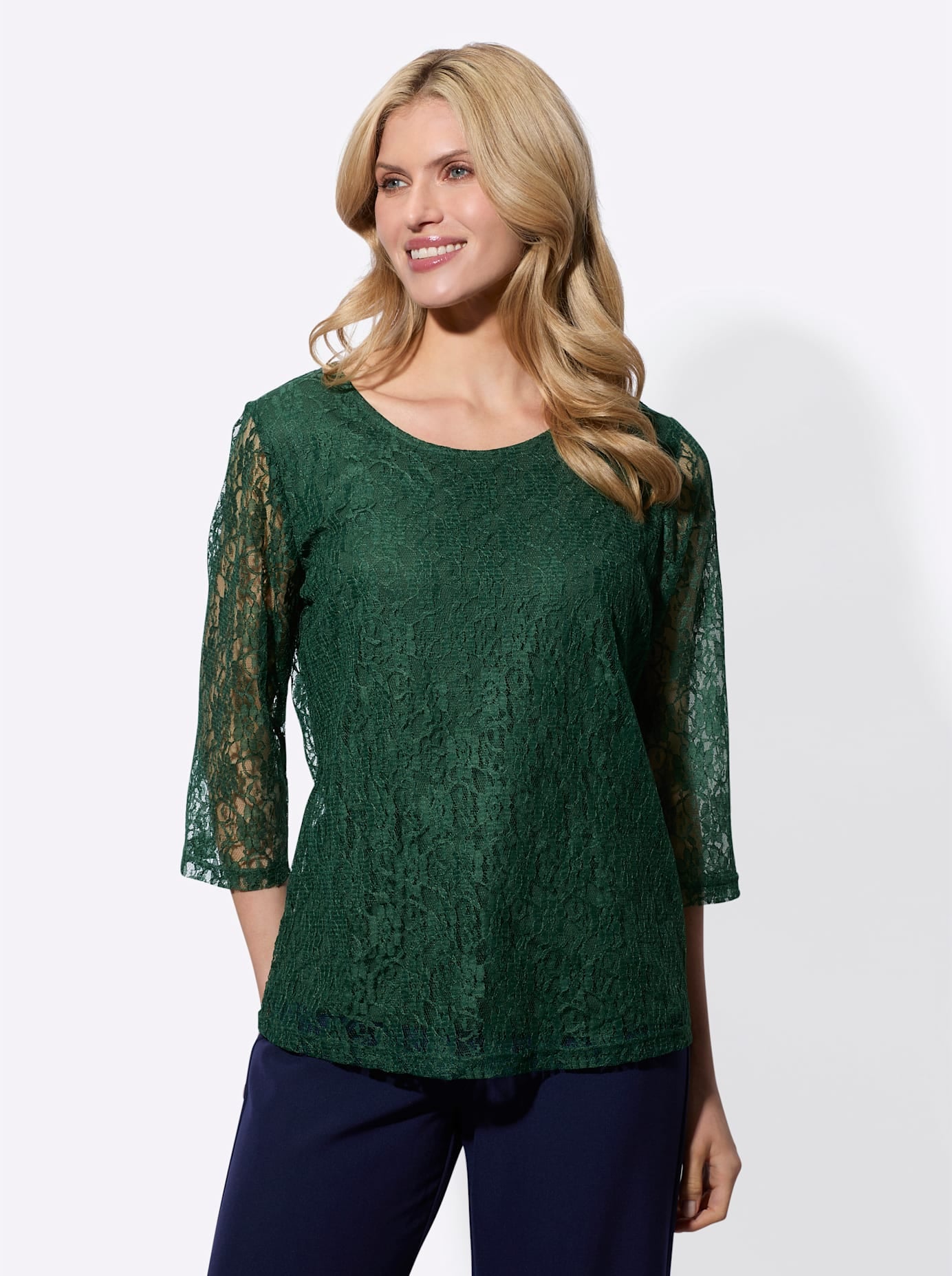 Classic Basics Spitzenshirt »Spitzenshirt«, (1 tlg.)