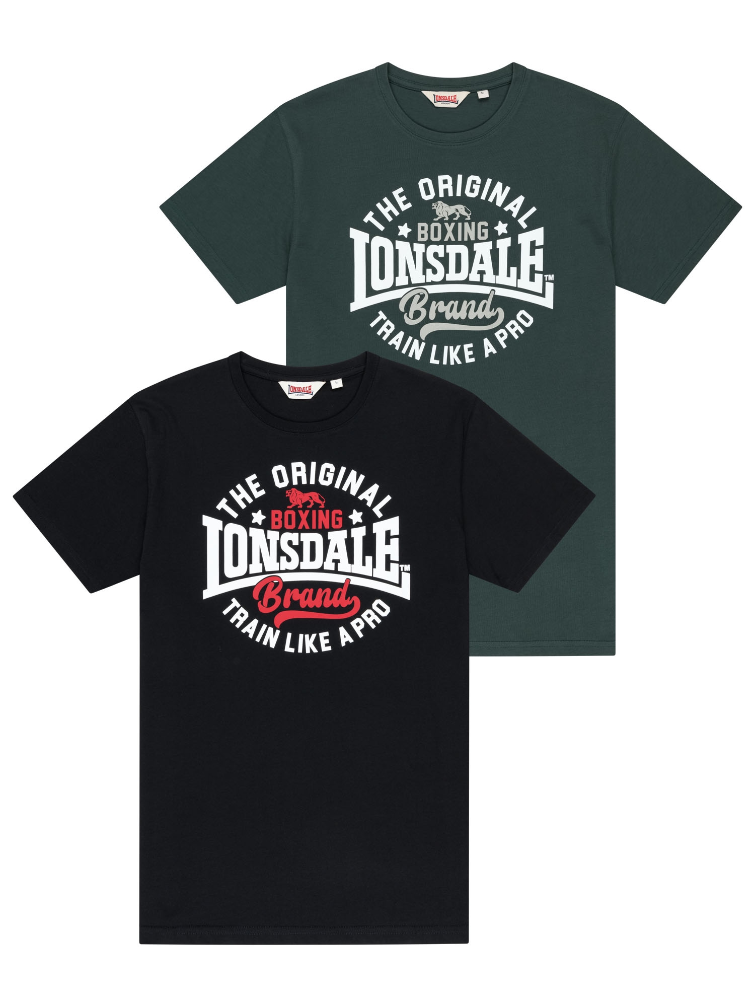 Image of Lonsdale T-Shirt "WELLBROW" 2 2er-Pack, aus Baumwolle, auch in grossen Grössen