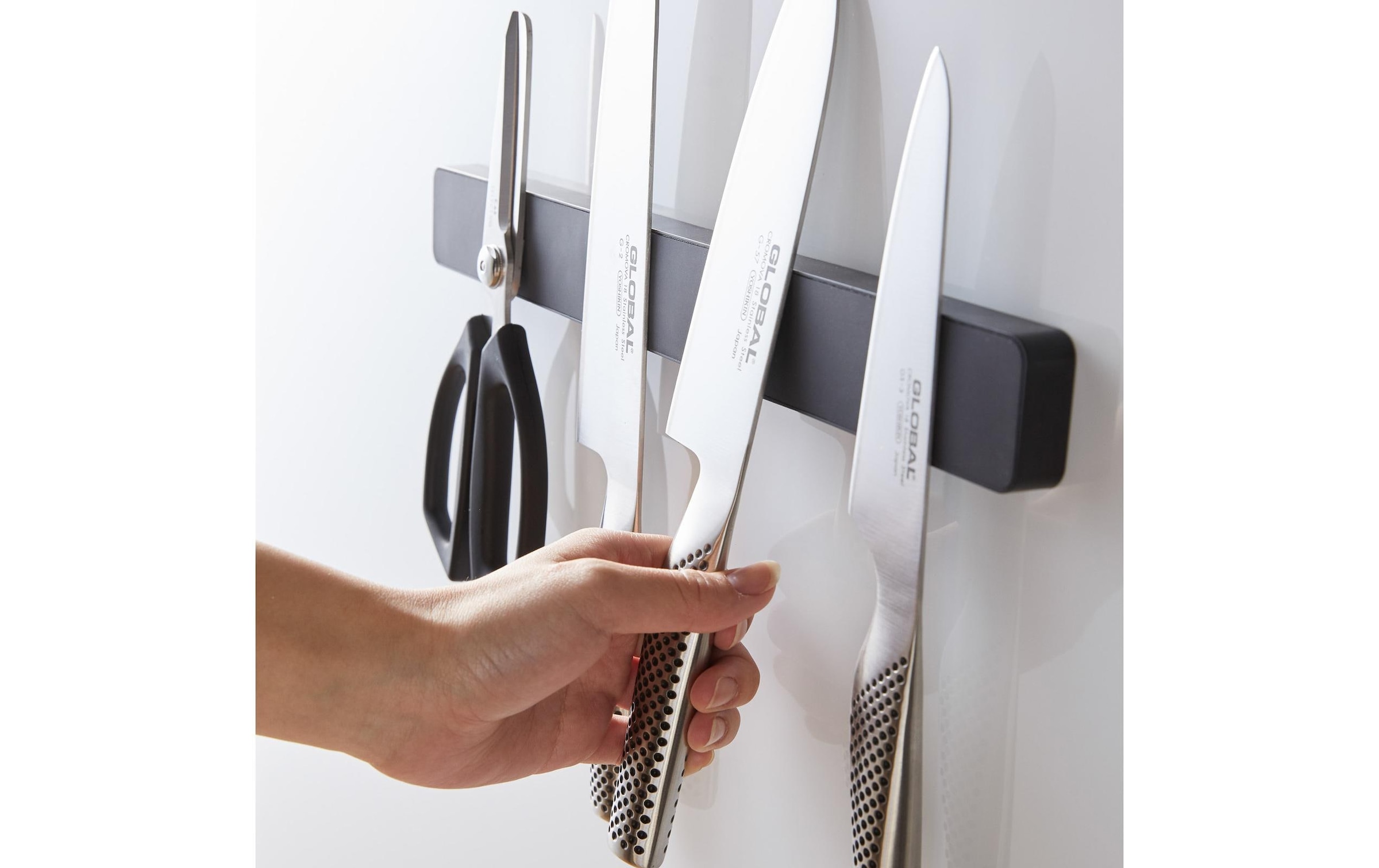 Yamazaki Barre murale magnétique pour couteaux »Magnetschiene Tower 35 x 1,7 x 4 cm« Magnetischer Messerhalter