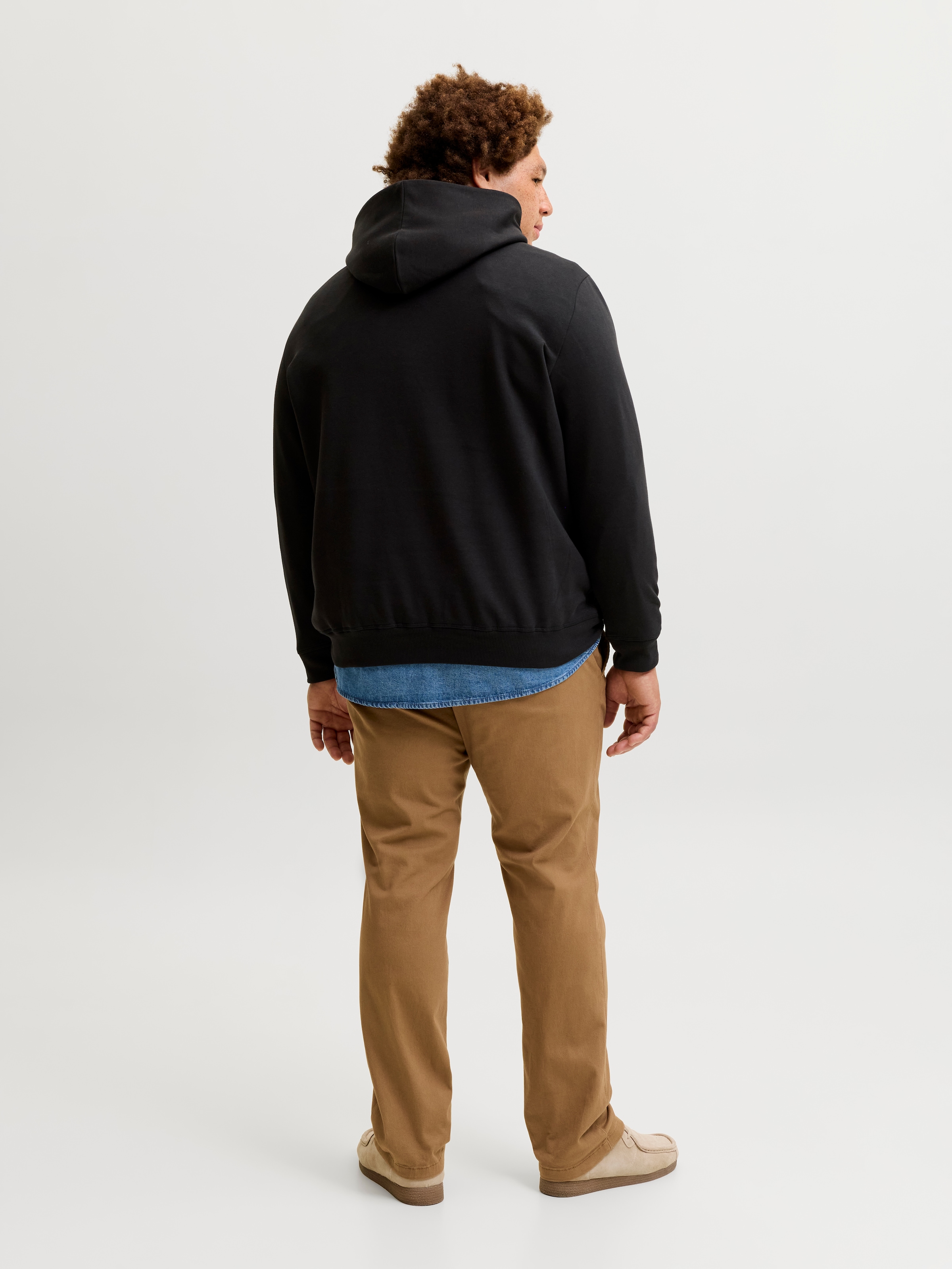 Jack & Jones PlusSize Sweat à capuche »JORFREDERIKSBERG GRAPHIC BOX SWEAT H PLS«, mélange coton, coupe régulière
