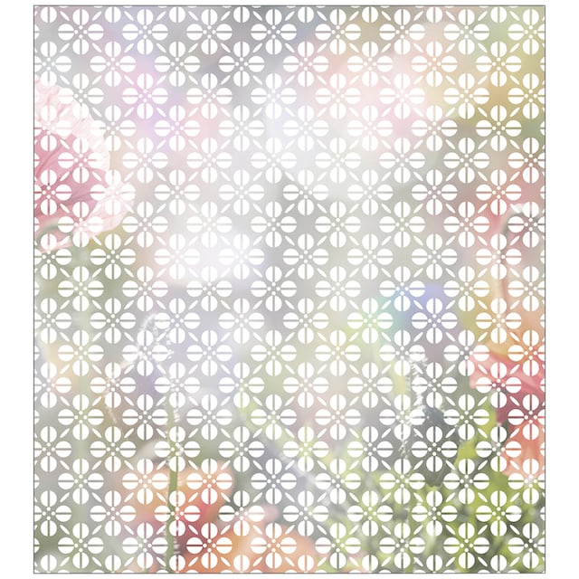 MySpotti Fensterfolie »Look Grafik Blumenmuster white«, halbtransparent,  glattstatisch haftend, 90 x 100 cm, statisch haftend maintenant