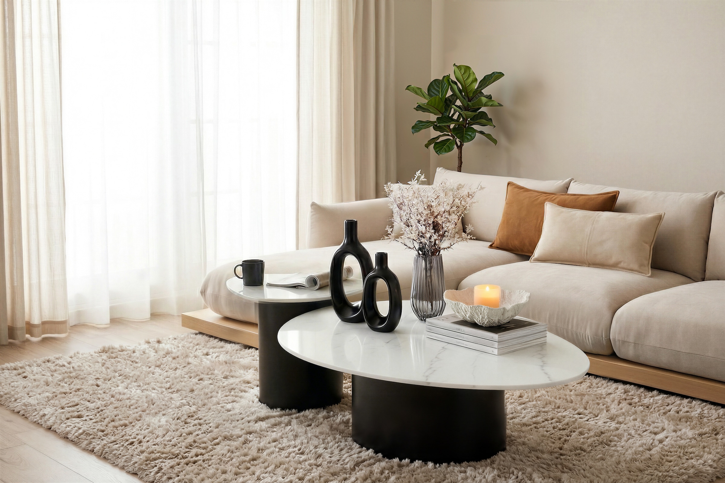 GOODproduct Couchtisch »Craco« Set,  2er-Set, in unterschiedlichen Höhen, ideal als Ablagefläche