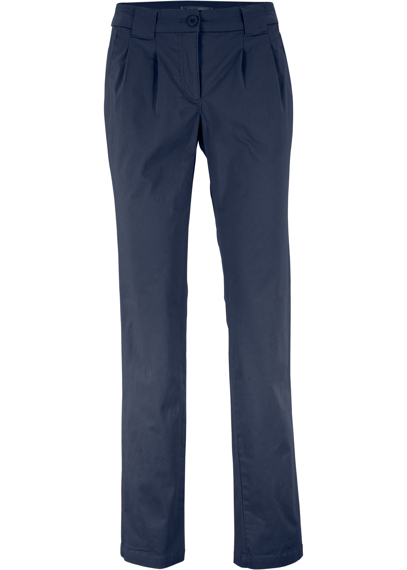 bonprix Chinos  schmale Form, mit Bundfalten und praktischen Taschen