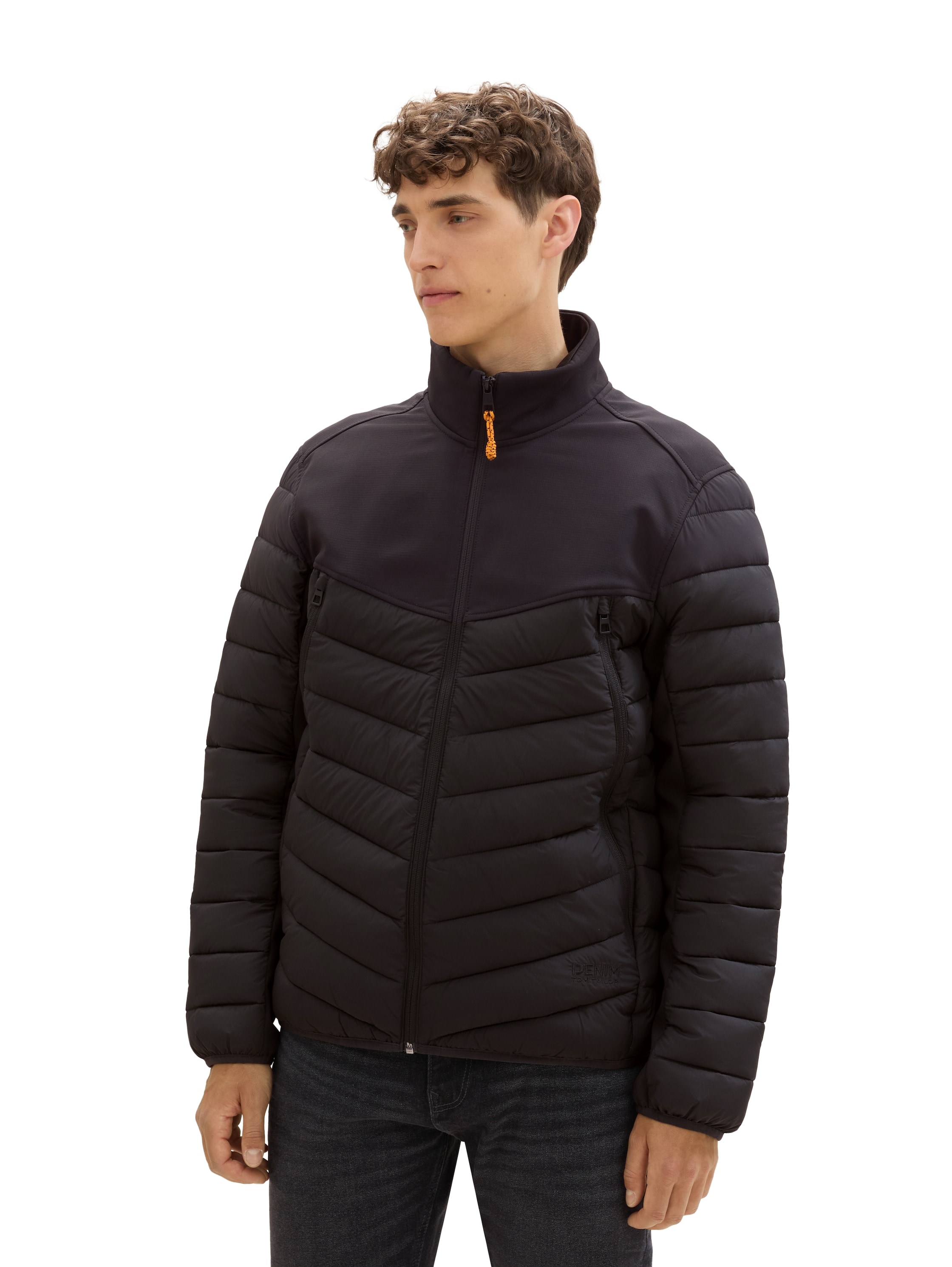 Image of TOM TAILOR Denim Hybridjacke ohne Kapuze mit Stehkragen