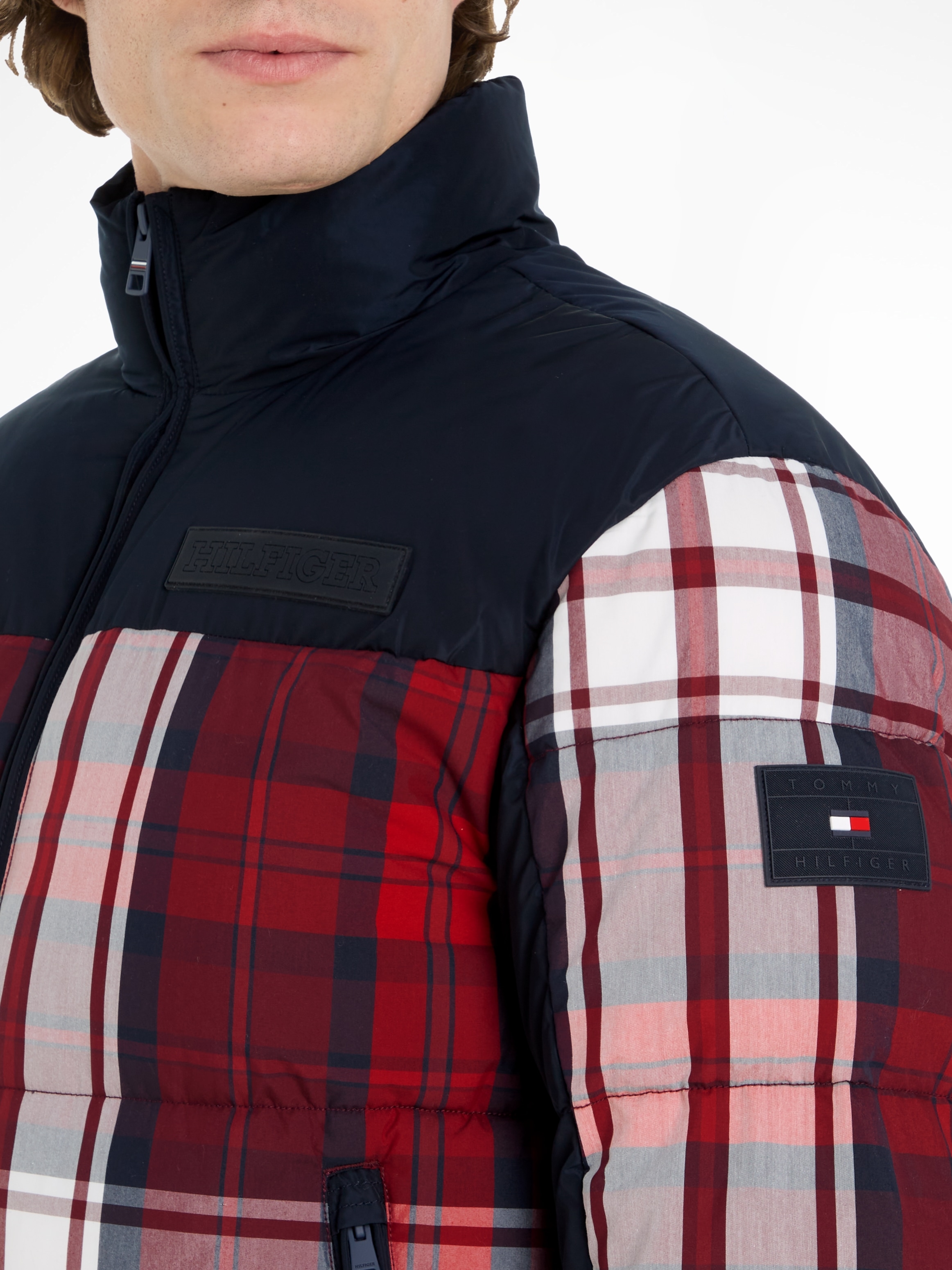 Tommy Hilfiger Steppjacke »EW YORK CHECK PUFFER JACKET,«