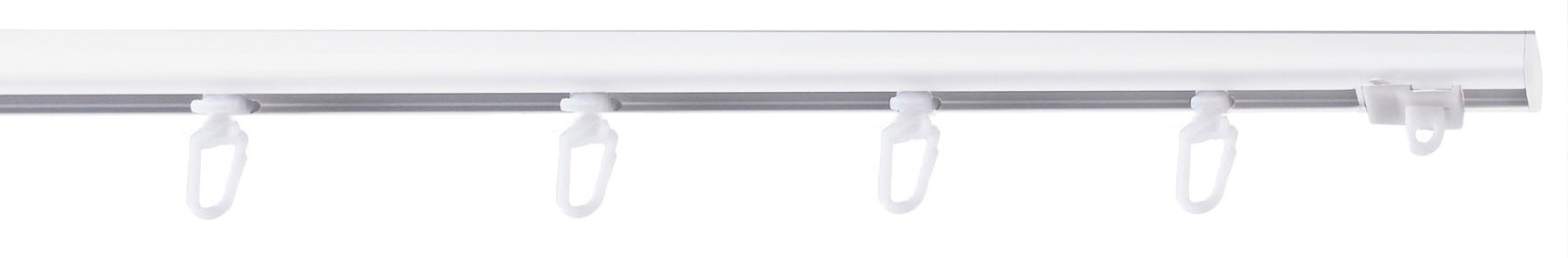 Image of GARESA Gardinenschiene »100«, 1 läufig-läufig, Wunschmasslänge, schlichte Aluminium-Innenlaufgarnitur, einfache Montage, m. Profilverbinder verlängerbar, Deckenmontage bei Ackermann Versand Schweiz