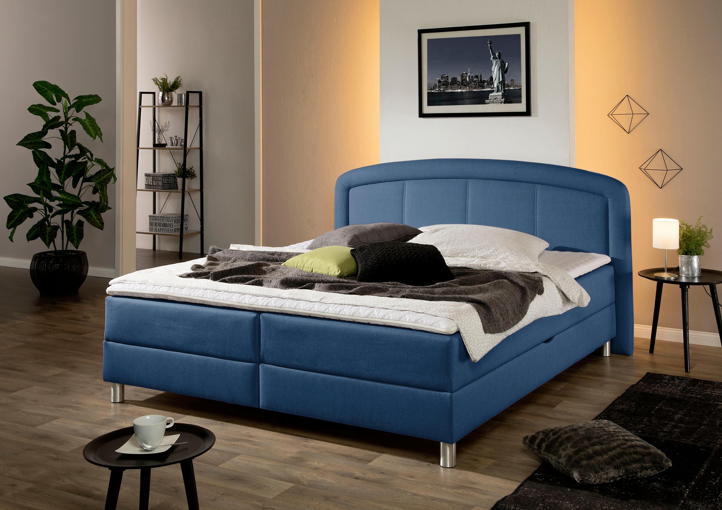 Image of Maintal Polsterbett »Lucas«, mit Bettkasten, in 4 Breiten und wahlweise 2 Matratzenarten und 2 Härtegrade bei Ackermann Versand Schweiz