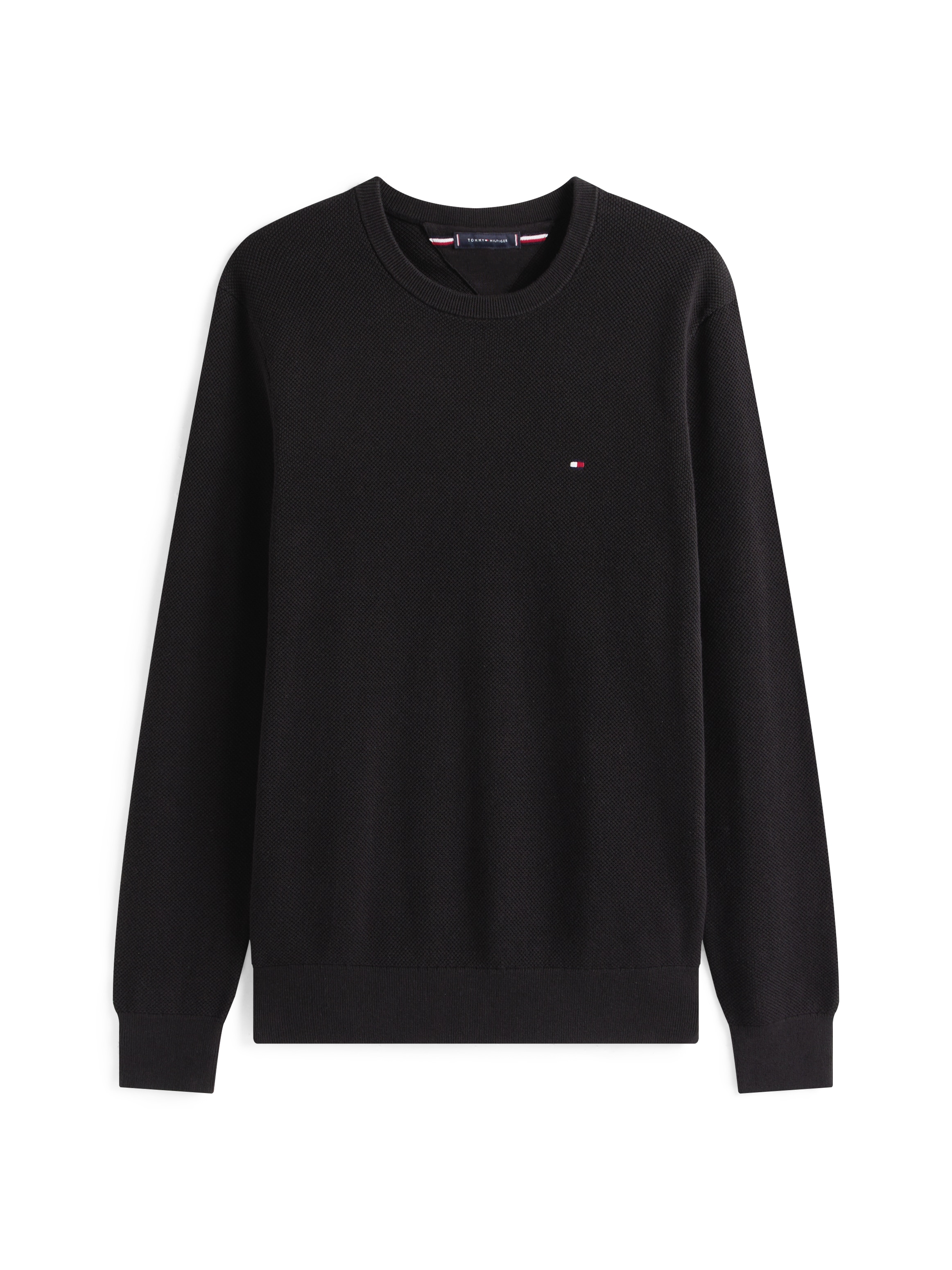 Tommy Hilfiger Rundhalspullover »ESSENTIAL STRUCTURE CREW NECK«, mit feiner Struktur