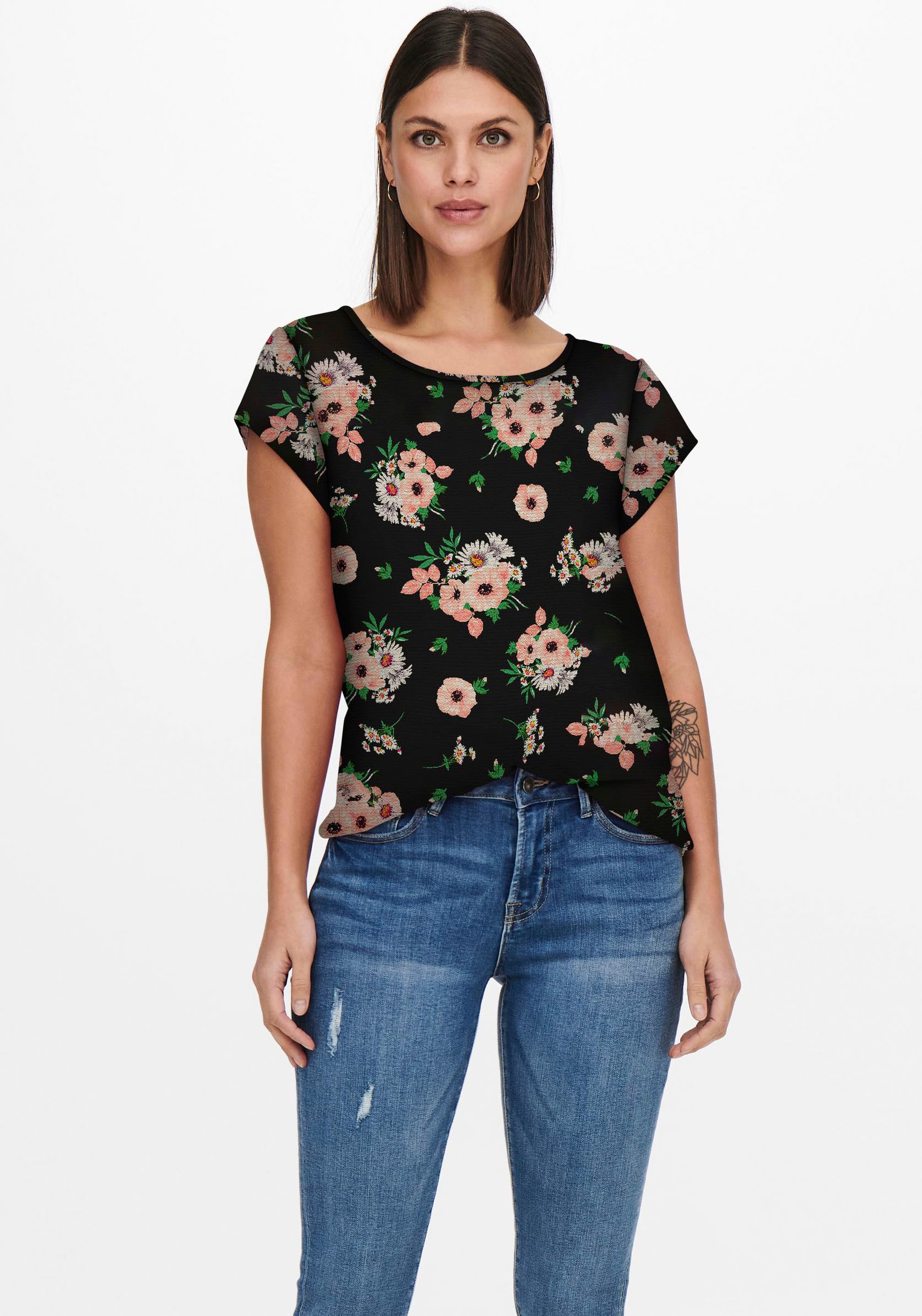 Image of Only Shirtbluse »ONLNOVA LUX S/S TOP« bei Ackermann Versand Schweiz