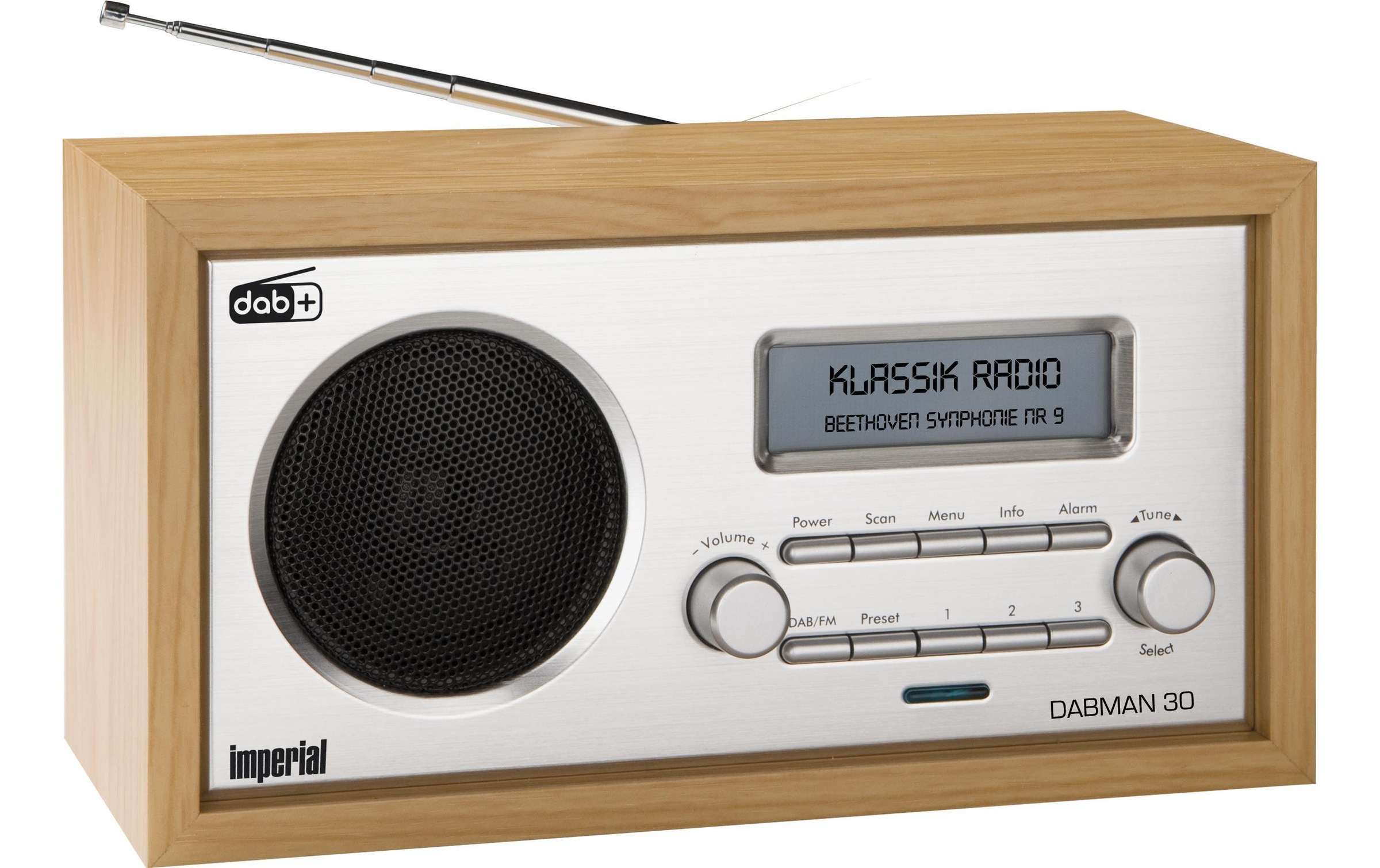 IMPERIAL Digitalradio (DAB+) »Dabman 30 Braun«, (Digitalradio (DAB+)-FM-Tuner)