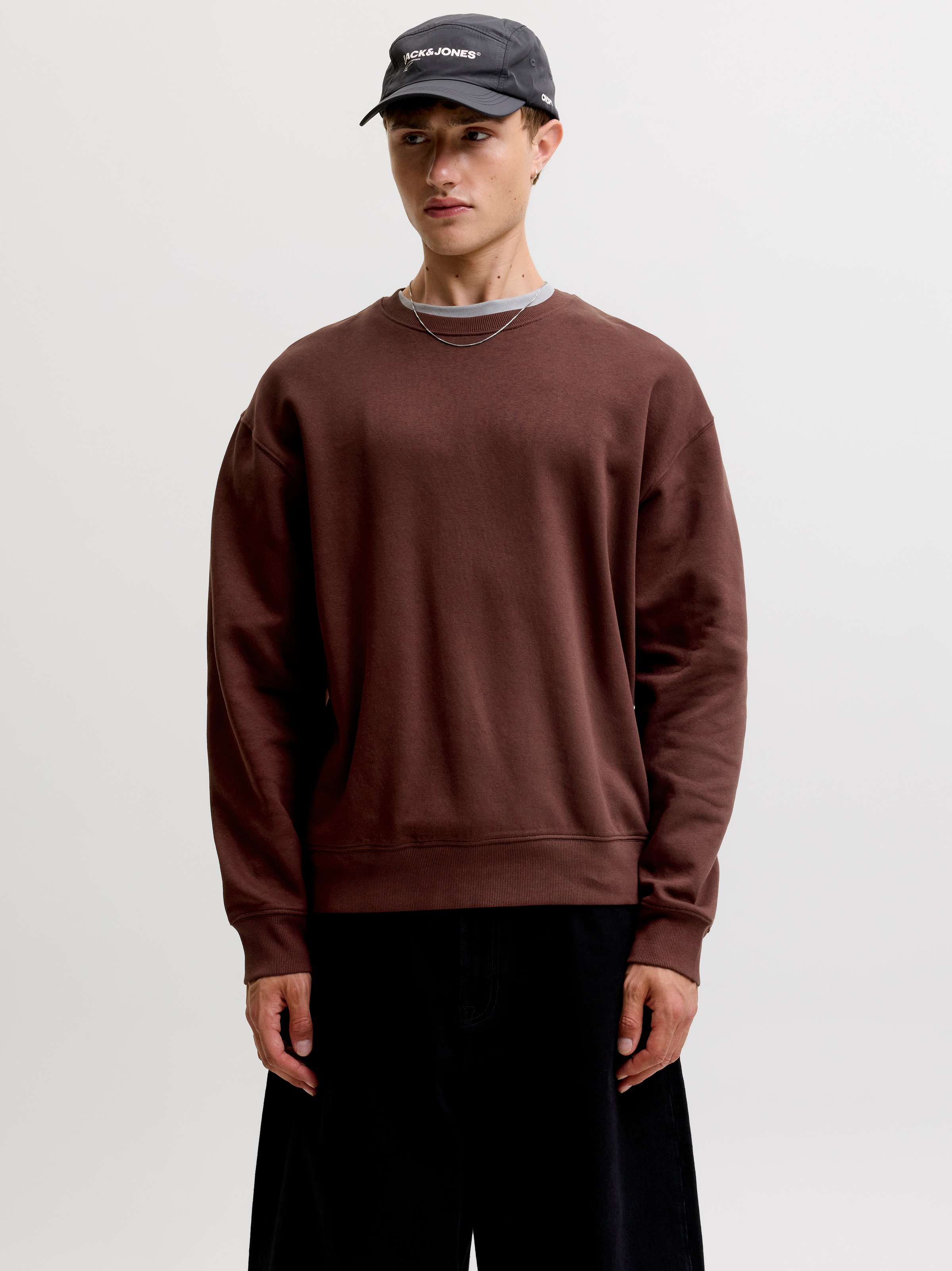 Image of Jack & Jones Sweatshirt "JJEACE SWEAT CREW NECK NOOS", Baumwollmischung, locker geschnitten
