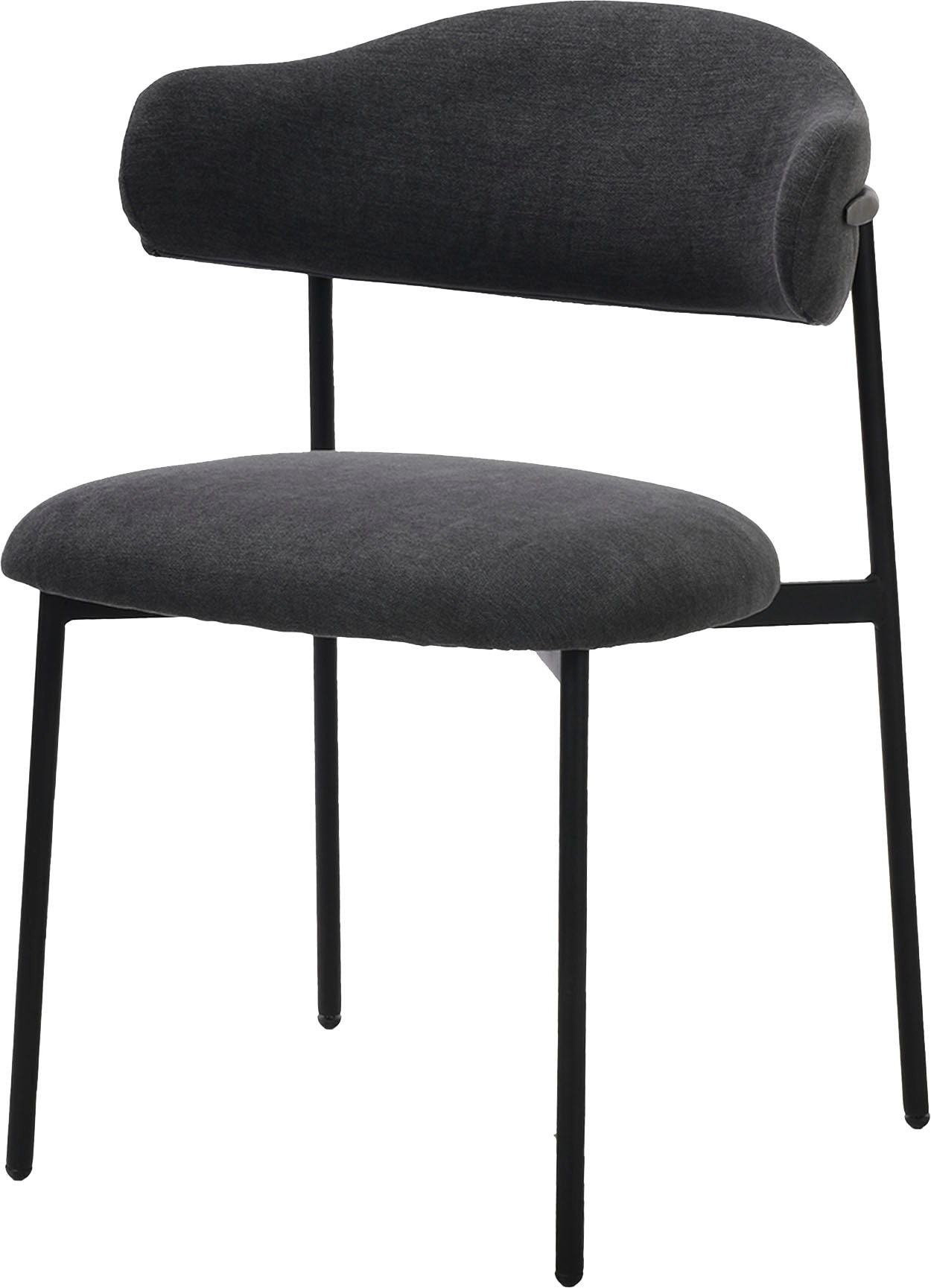 byLIVING Esszimmerstuhl »Jersey (2er-Set)«, (Set), Gestell Metall schwarz, Küchenstuhl, Webstoffbezug, diverse Farben