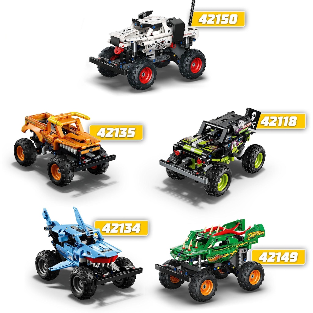 LEGO® Konstruktionsspielsteine »Monster Jam™ Dragon™ (42149), LEGO® Technic«, (217 St.), Made in Europe
