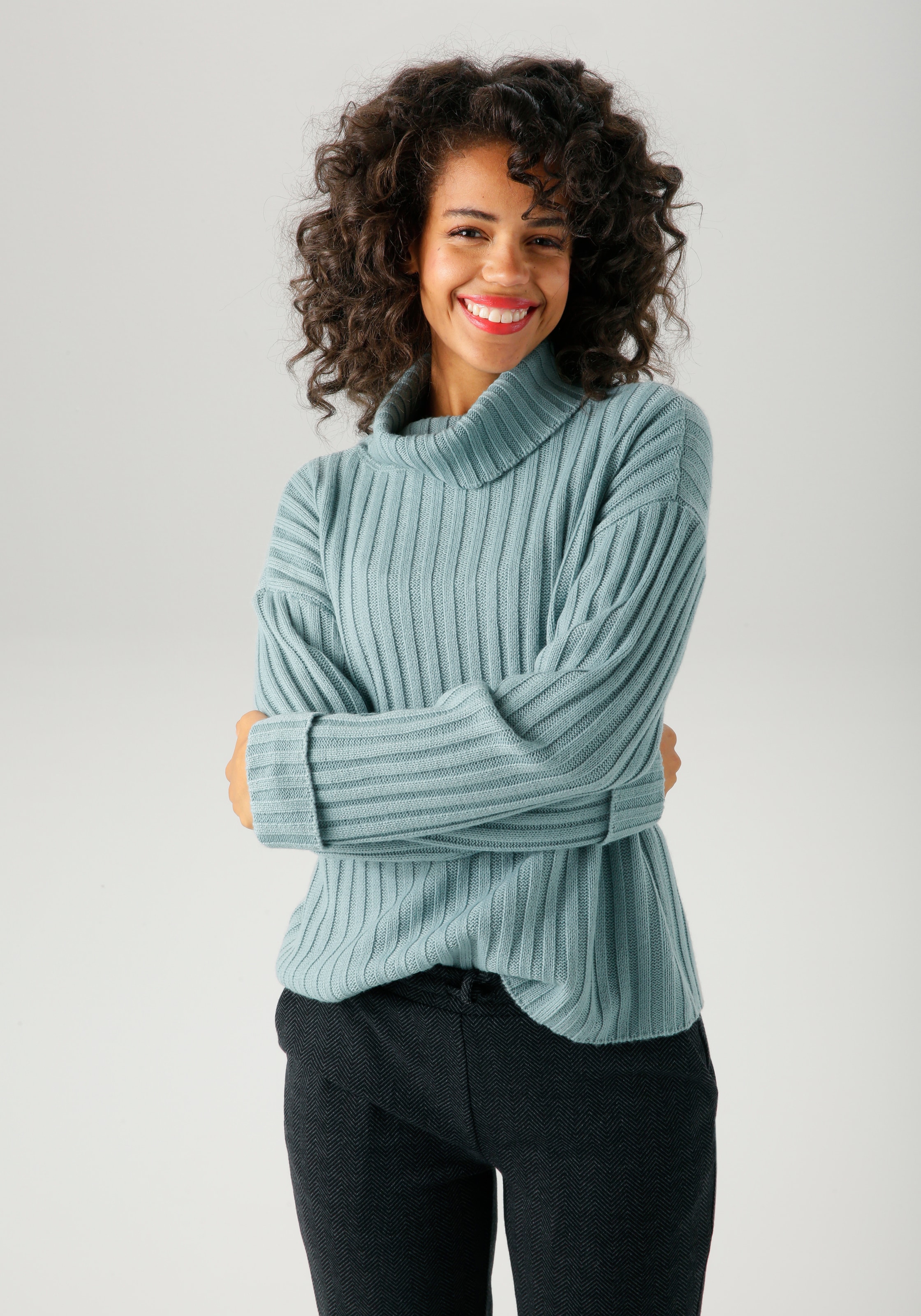 Image of Aniston CASUAL Strickpullover in Streifen-Optik