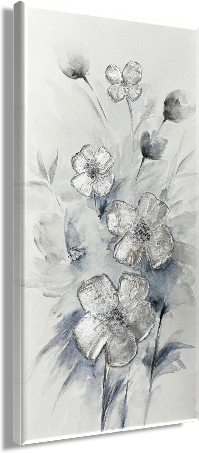 Bönninghoff Ölgemälde »handarbeit BLUMEN 40x80 cm – Wandbild Kunst Deko modern« Blumen | Blumenbilder | Kunst | Modern | Pflanzen | Pflanzenbilder 1 Stk. tlg. handgefertigt, jedes Bild ein Unikat
