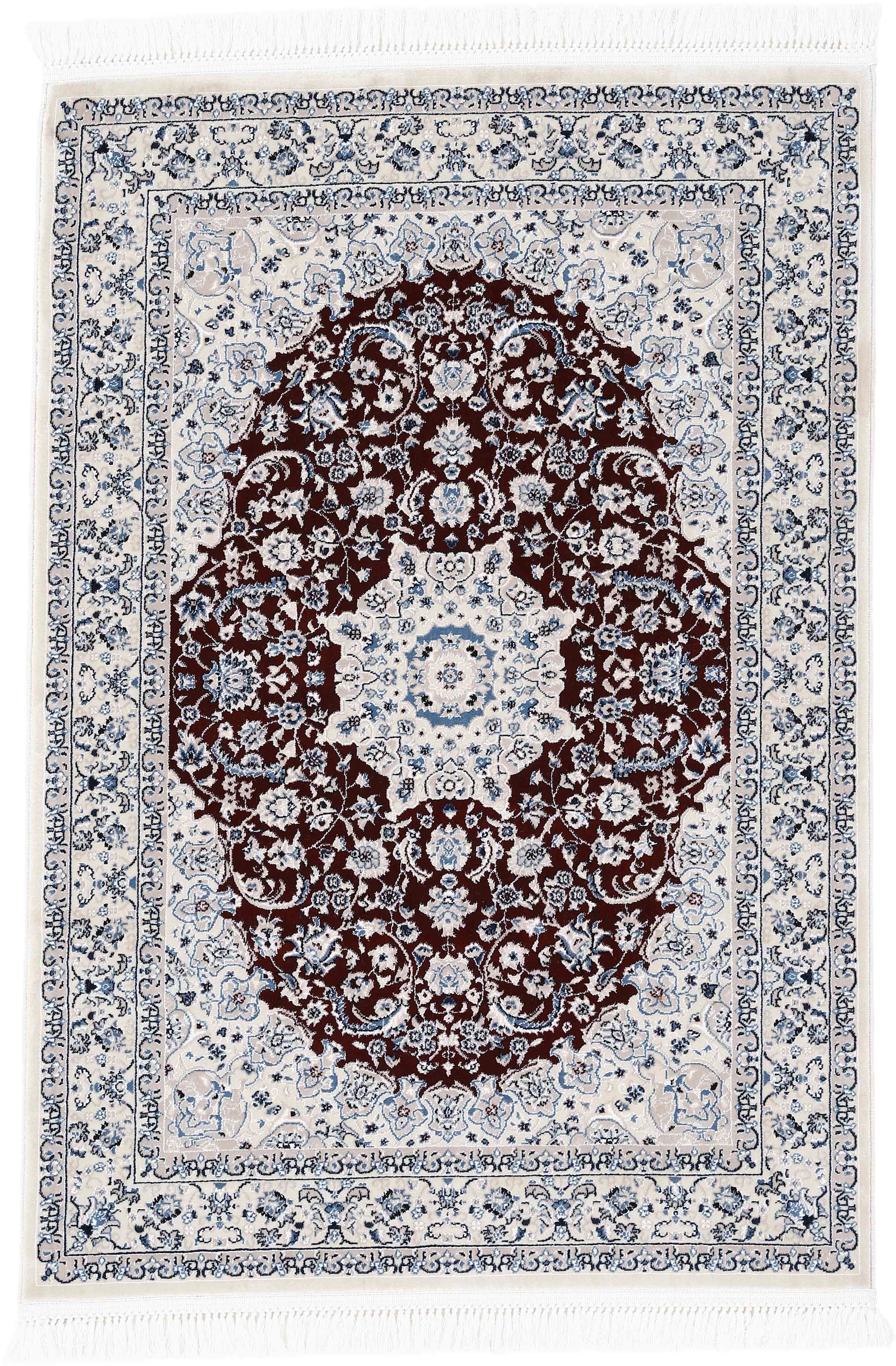 Image of carpetfine Teppich "Nain Diane, auch als Läufer" rechteckig 8 mm Höhe Kurzflor mit Fransen, Vintage Orient Look, Wohnzimmer