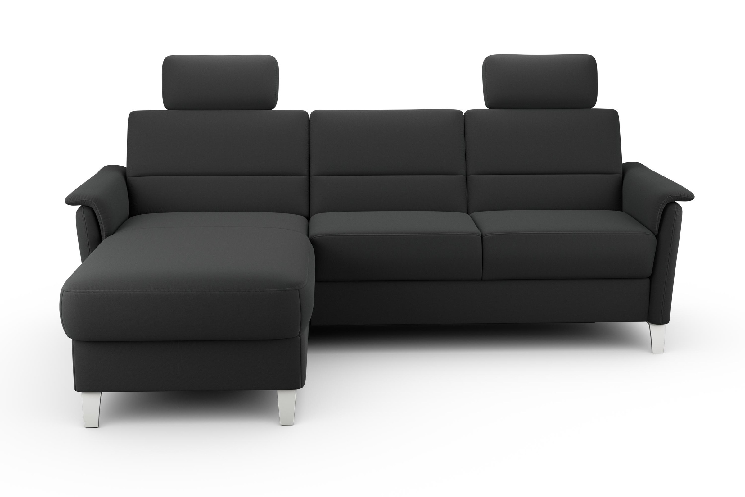 sit&more Ecksofa »Palmera L-Form, B: 244 cm« optional Bettfunktion & Bettkasten, Federkern