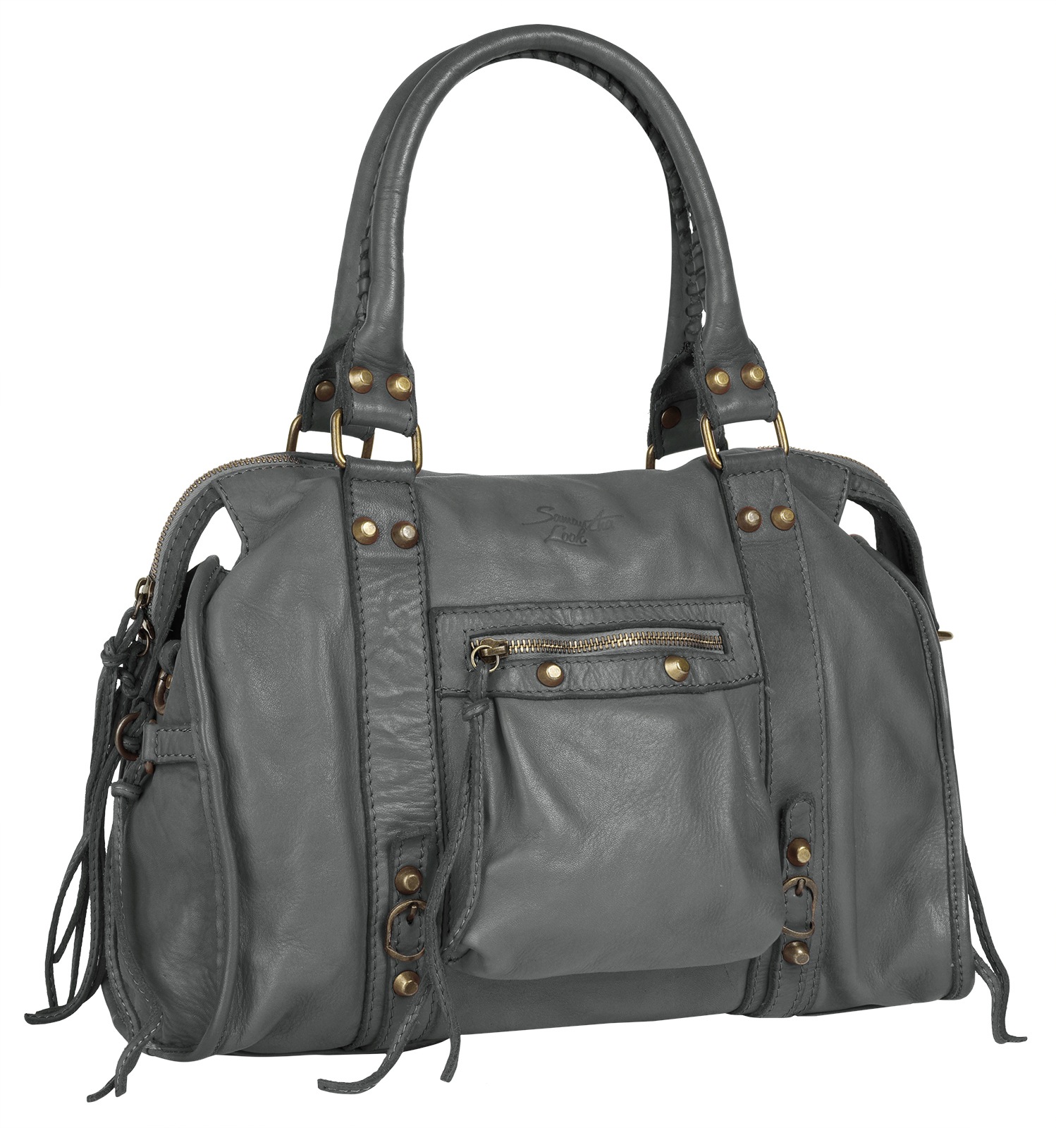 Samantha Look Shopper "SAMANTHA LOOK Damen echt Leder, Made in Italy" echt Leder, Made in Italy