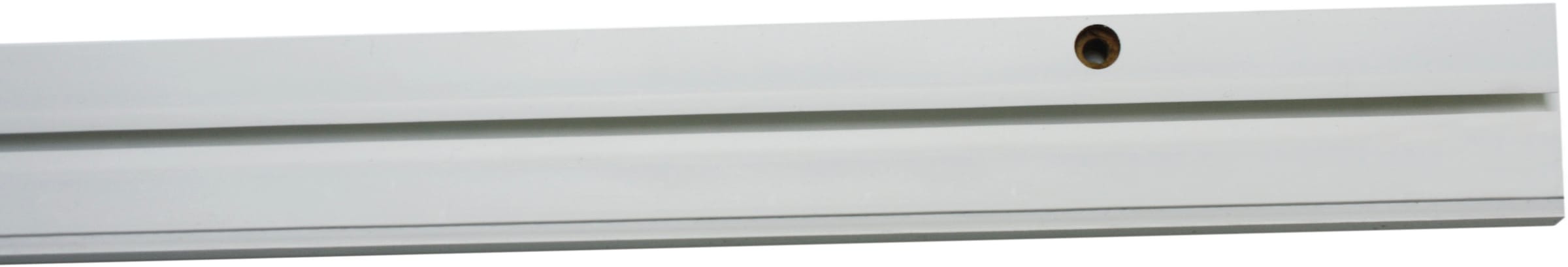 GARDINIA Vorhangschiene »GE mit Profil für Blendenbefestigung« 1 läufig-läufig mit Bohren, Holz, gebohrt für Deckenmontage