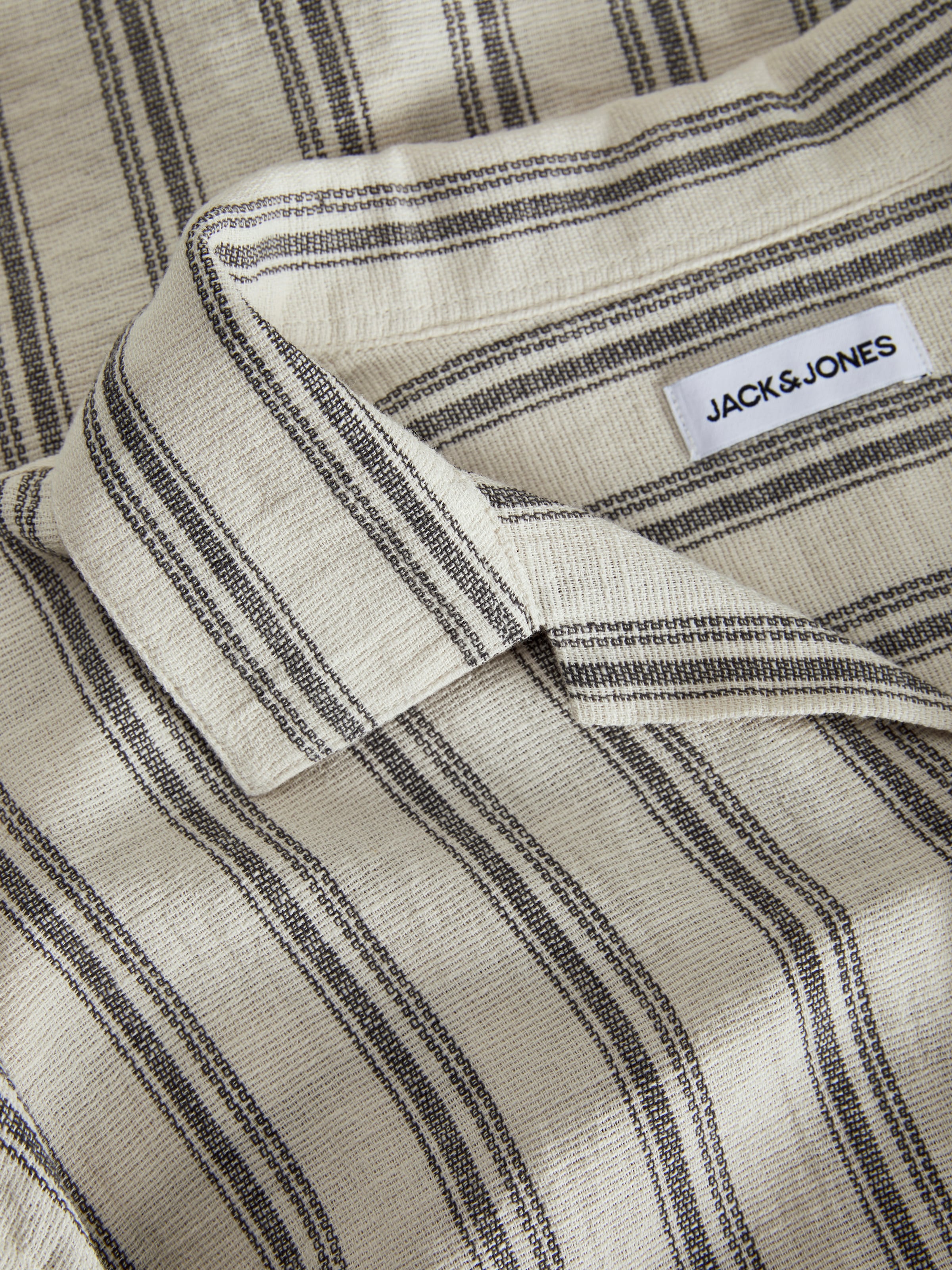 Jack & Jones Kurzarmhemd »JJEENZO STRIPE RESORT SHIRT SS SN«, mit Streifen Muster