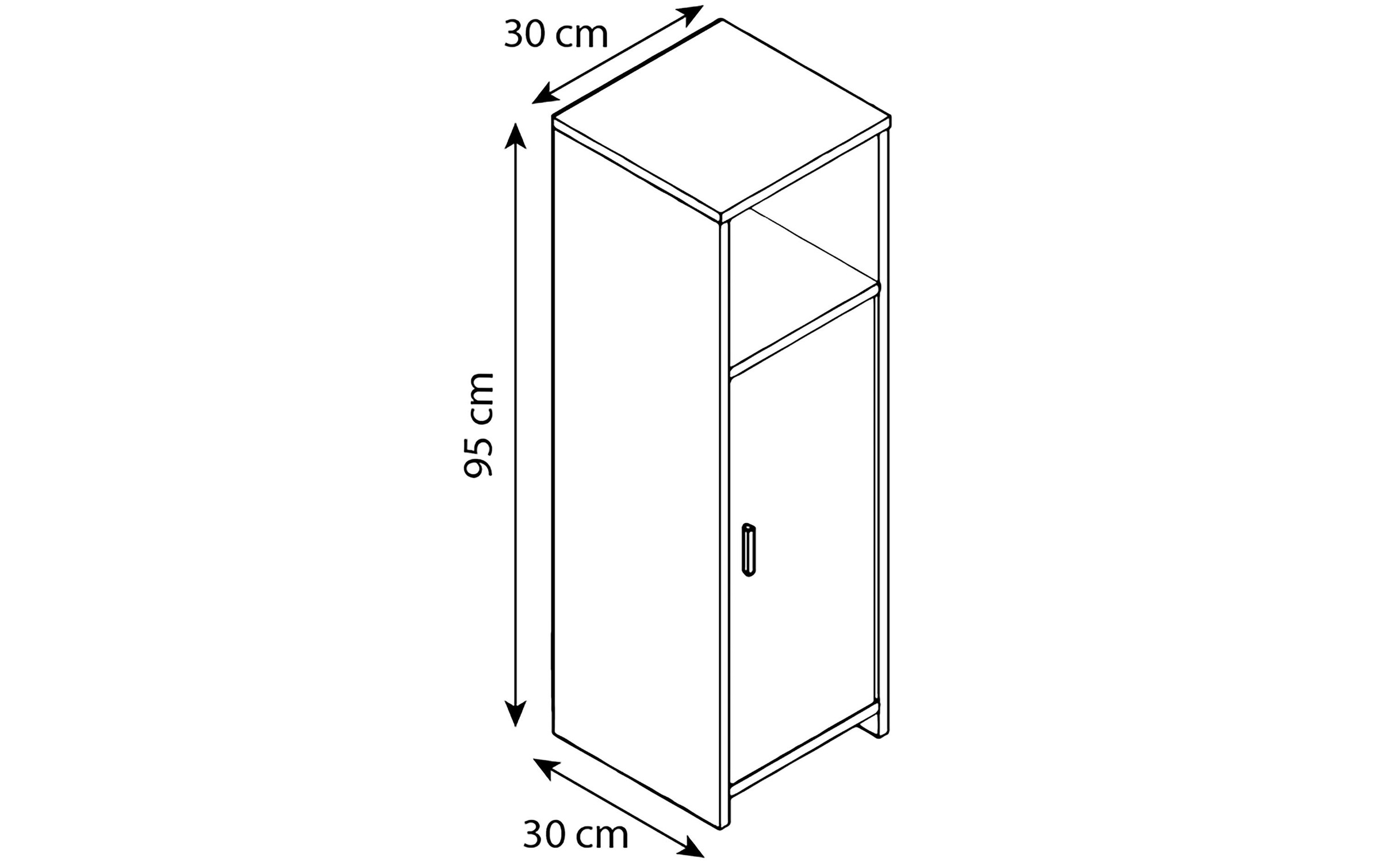 VCM Étagère »Zalo L 30 x 95 cm«