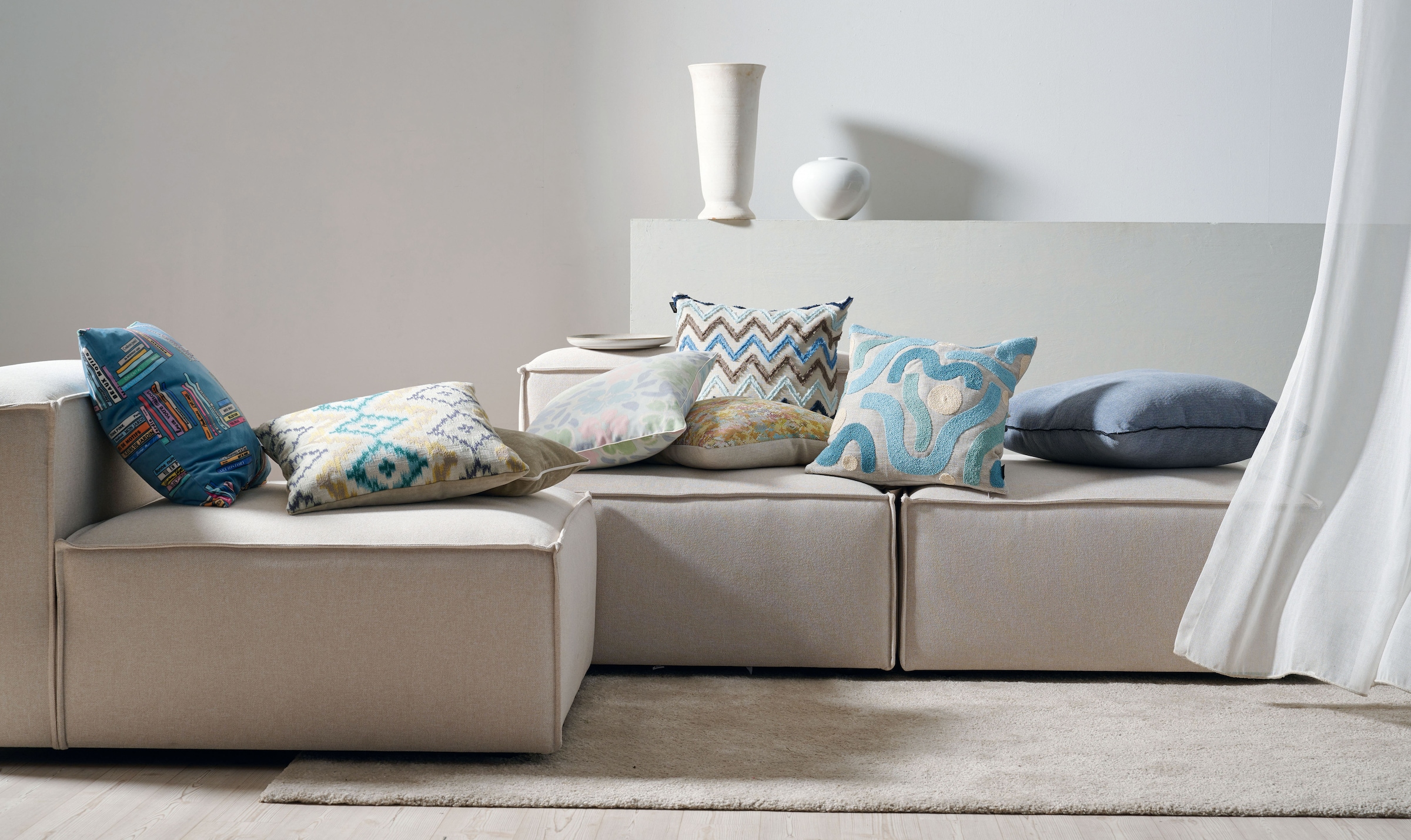 APELT Coussin décoratif »Milan« Côté velours