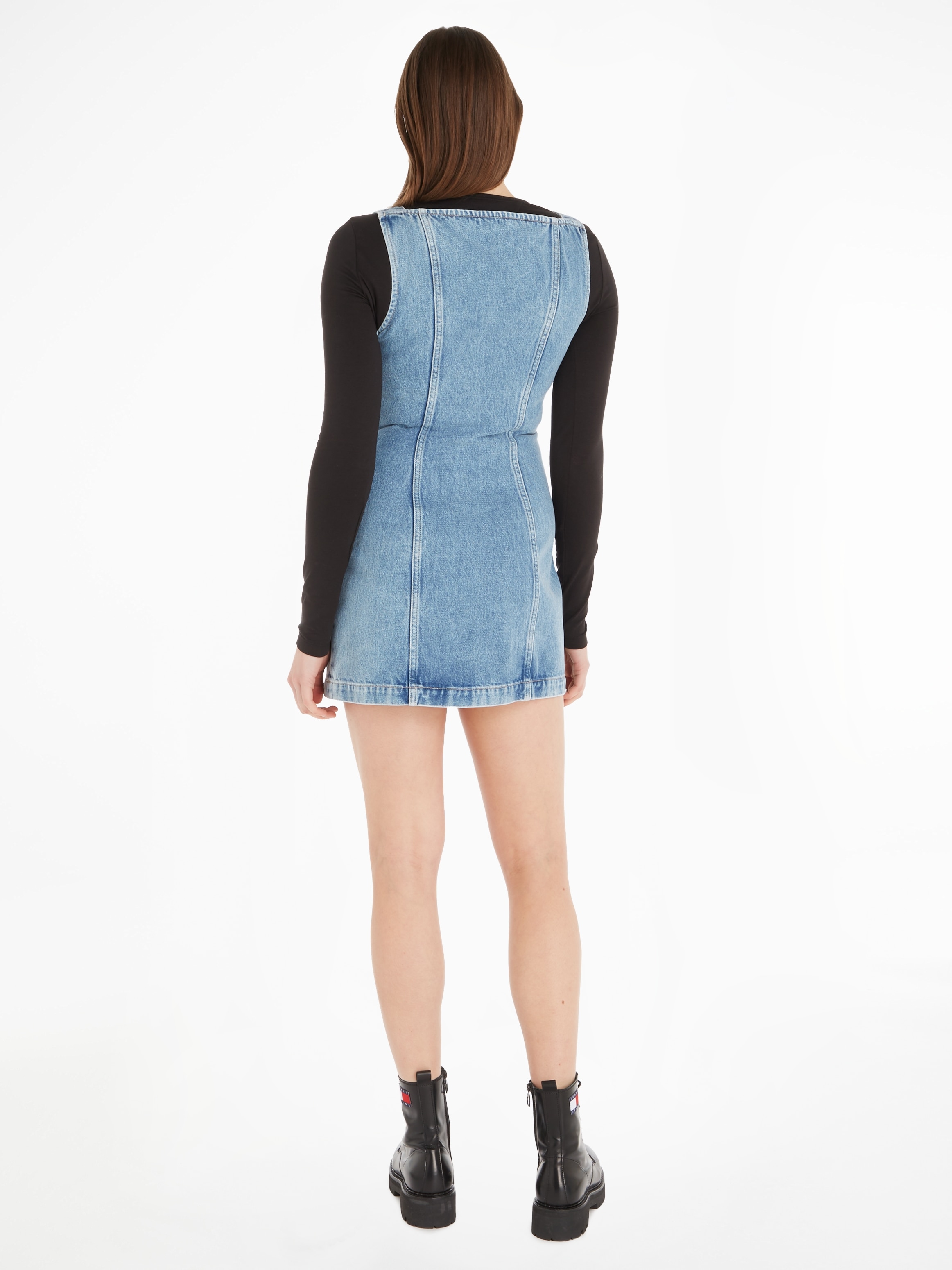 Tommy Jeans Jeanskleid »BUCKLE MINI DRESS DG7012«, mit Tommy Jeans Markenlabel