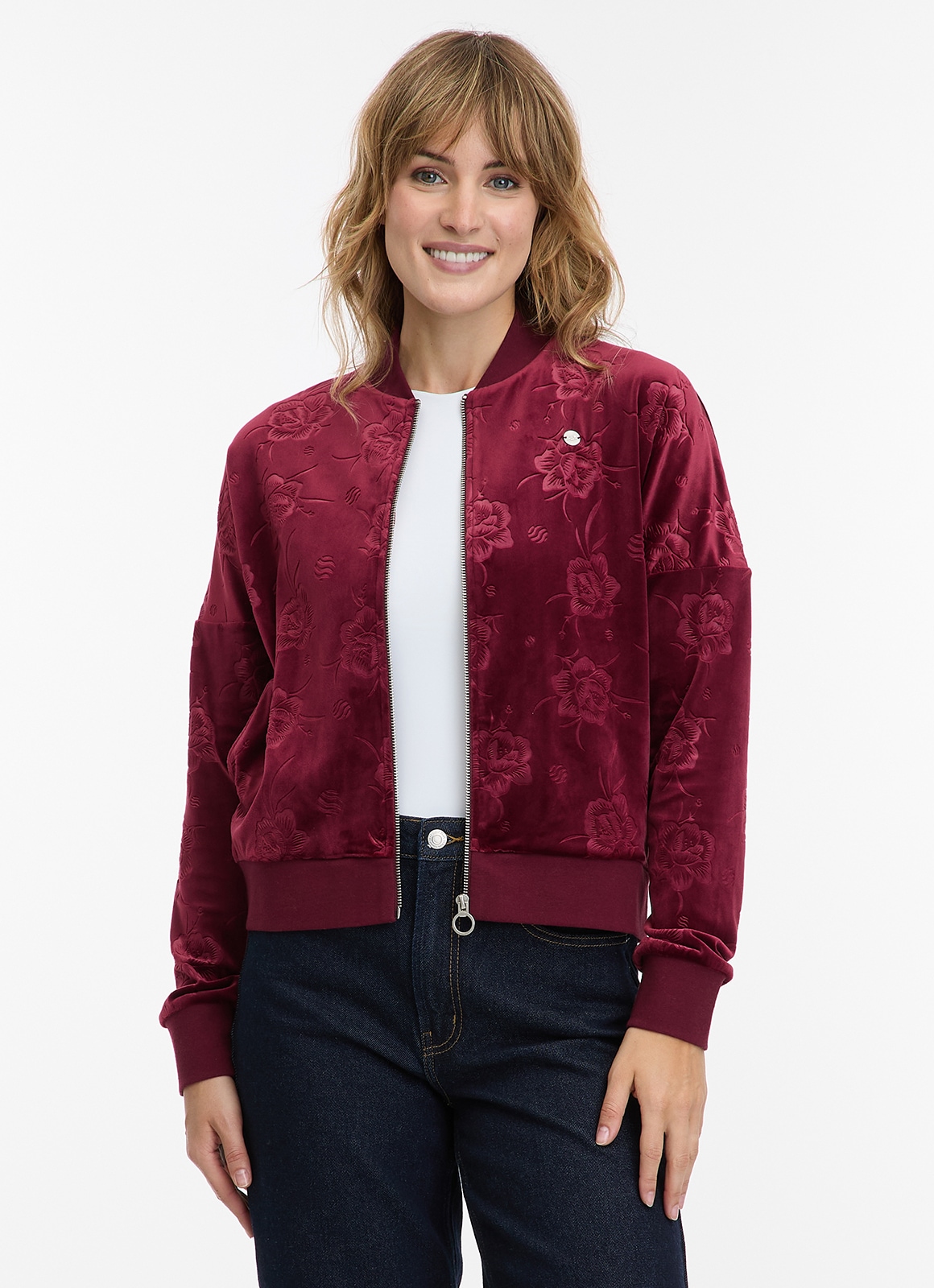 Image of Ragwear Sweatjacke "DORON VELVET" weiche Samt Optik