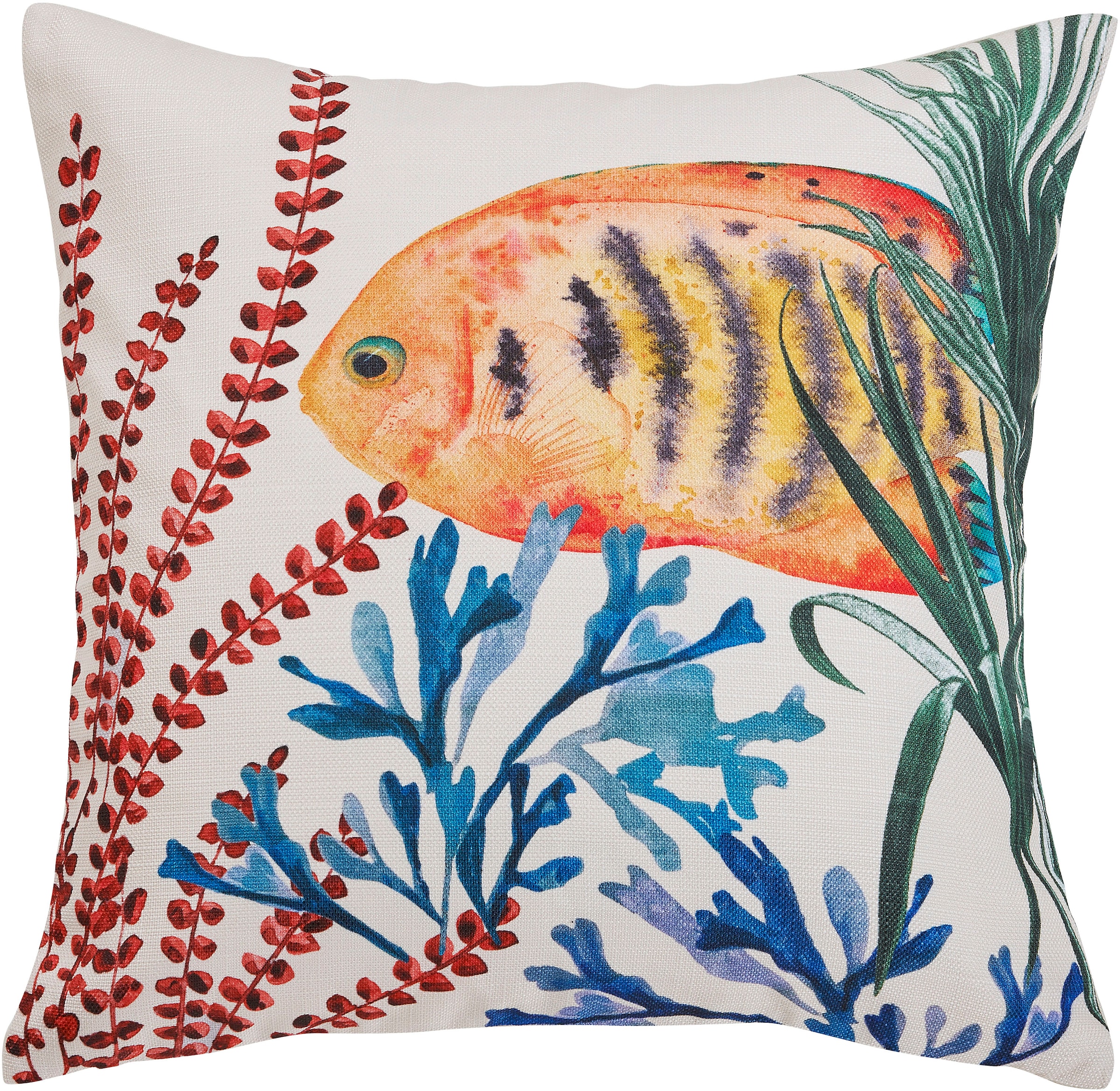 Image of done. Dekokissen "Orange Fish" Vorderseitig bedruckte Kissenhülle in auffälligen Farben