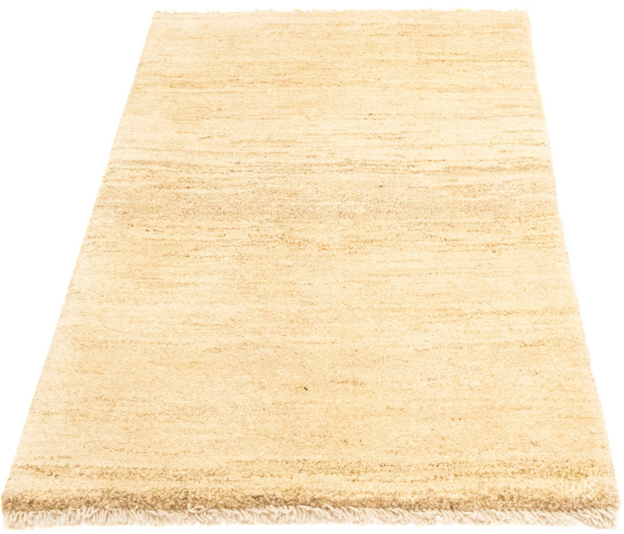 Wollteppich »Gabbeh Teppich handgeknüpft beige«, rechteckig, 18 mm Höhe, handgeknüpft