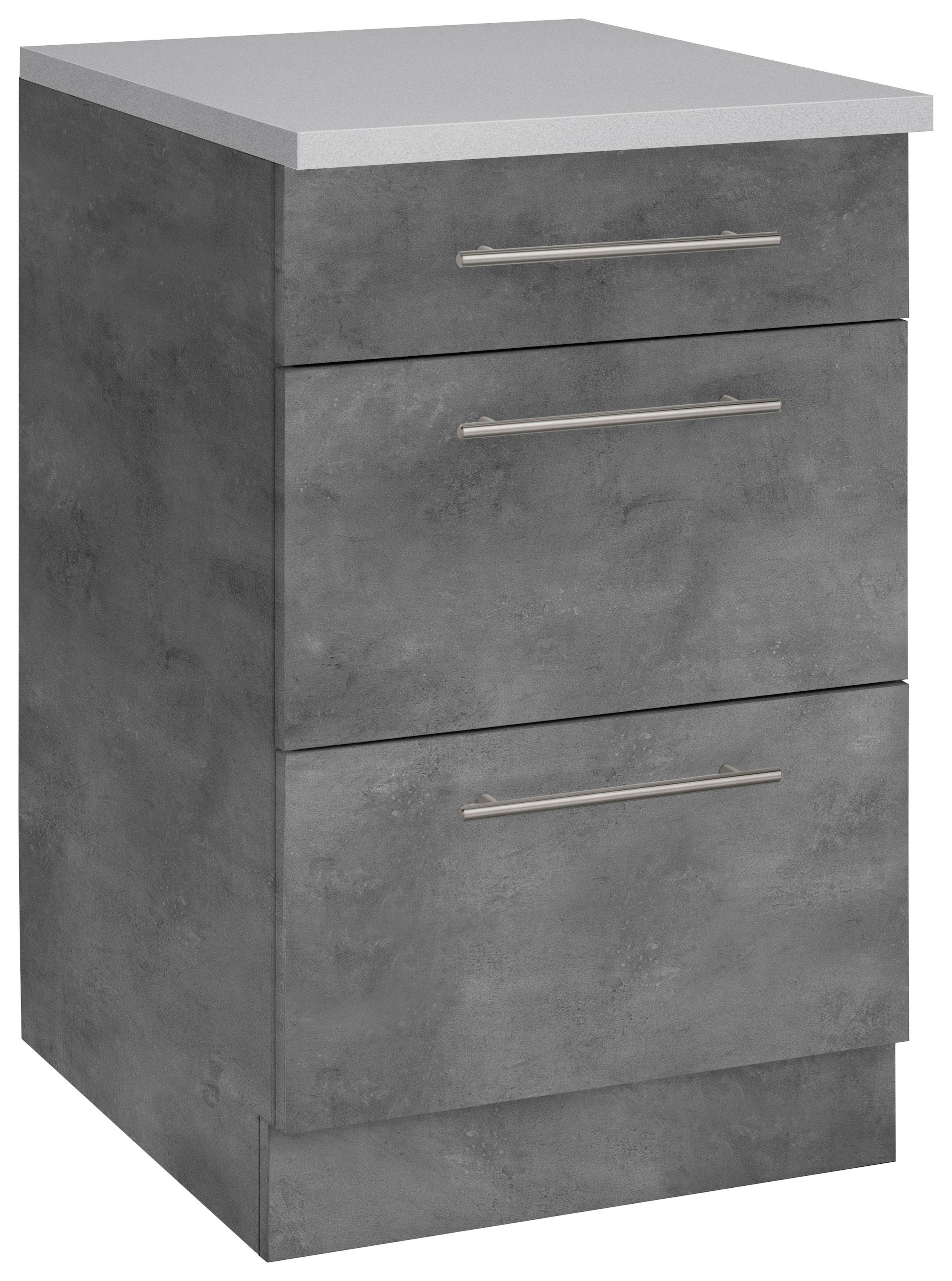 Image of wiho Küchen Unterschrank »Cali«, 50 cm breit, mit 2 grossen Auszügen bei Ackermann Versand Schweiz