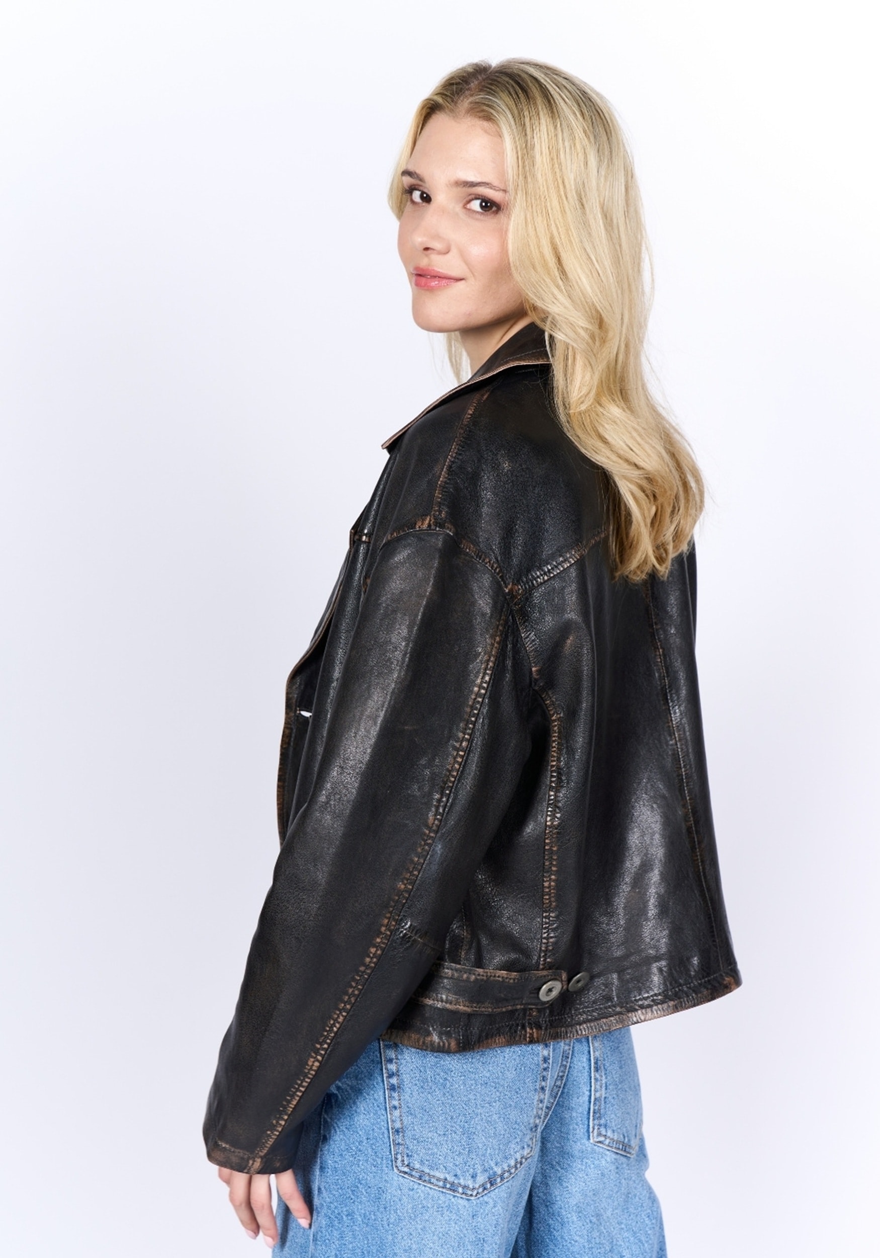 Freaky Nation Lederjacke »Abbie-FN«