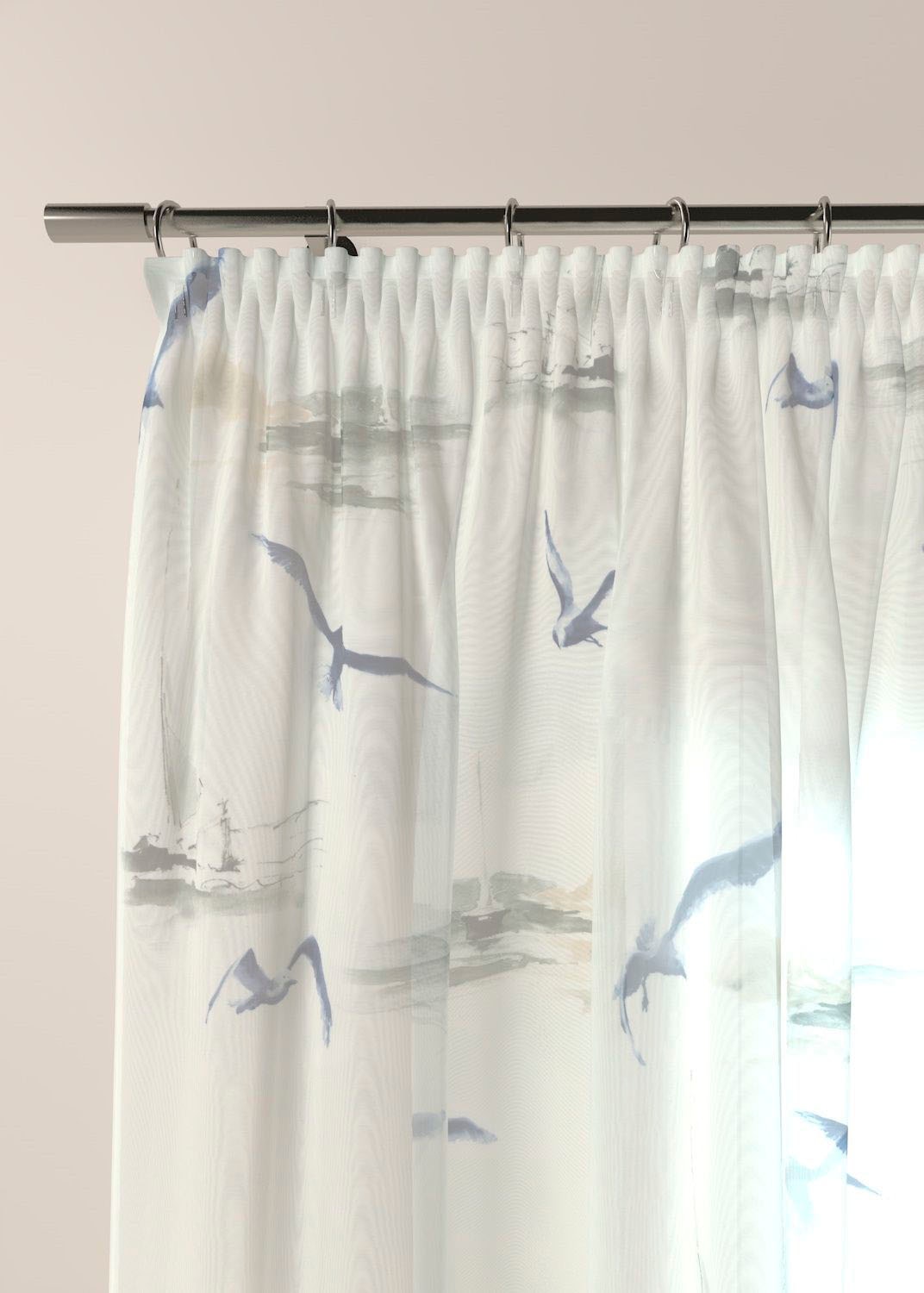 Stickereien Plauen Vorhang »Möwe« Kräuselband 1 Stk. tlg.