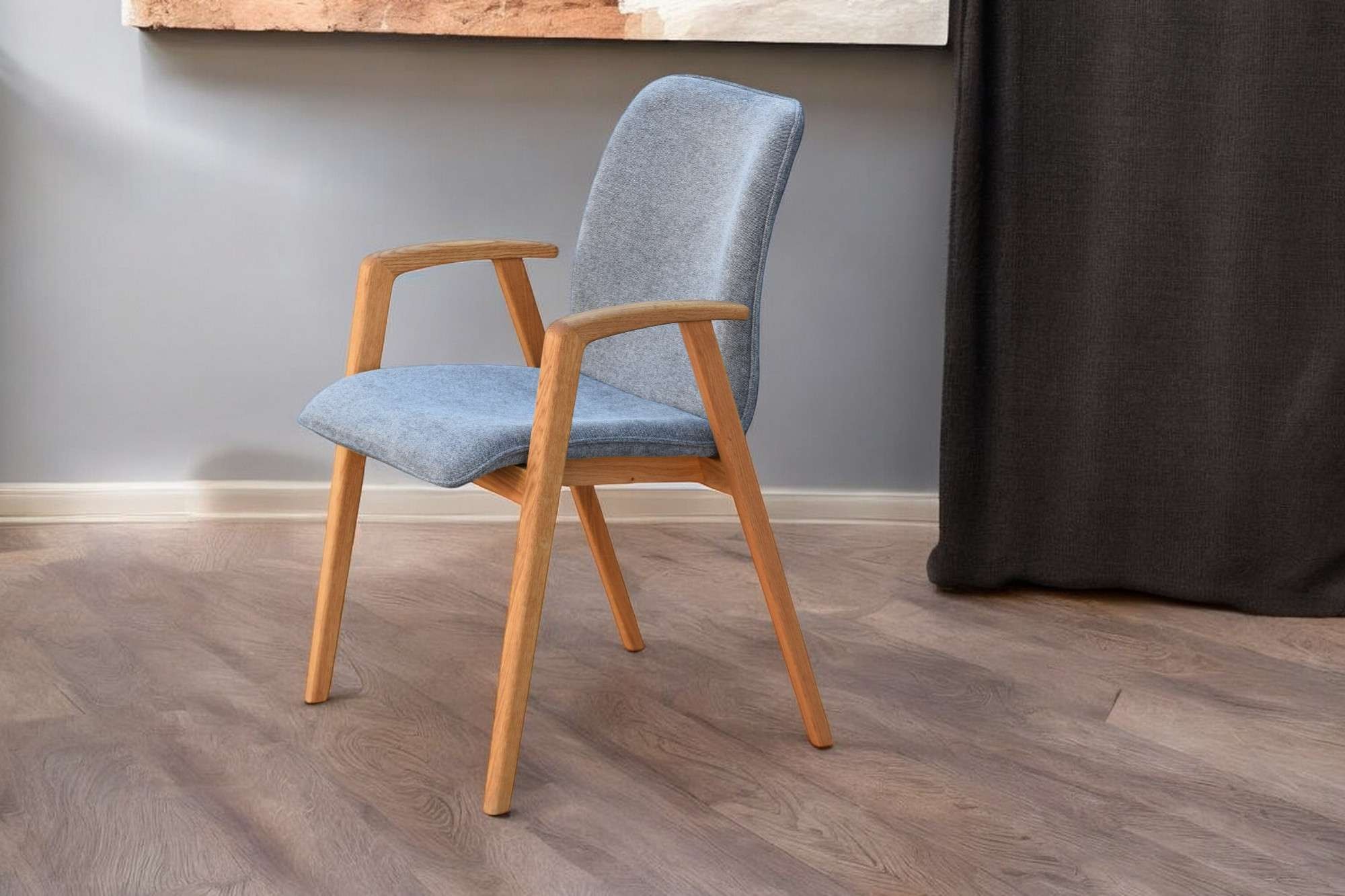 GOODproduct Armlehnstuhl »Loreen Esszimmerstuhl, Polsterstuhl, Designstuhl« (Set) 2 Stk.mit Massivgestell, hochwertig gearbeitet, Armlehnen, stilvoll, bequem