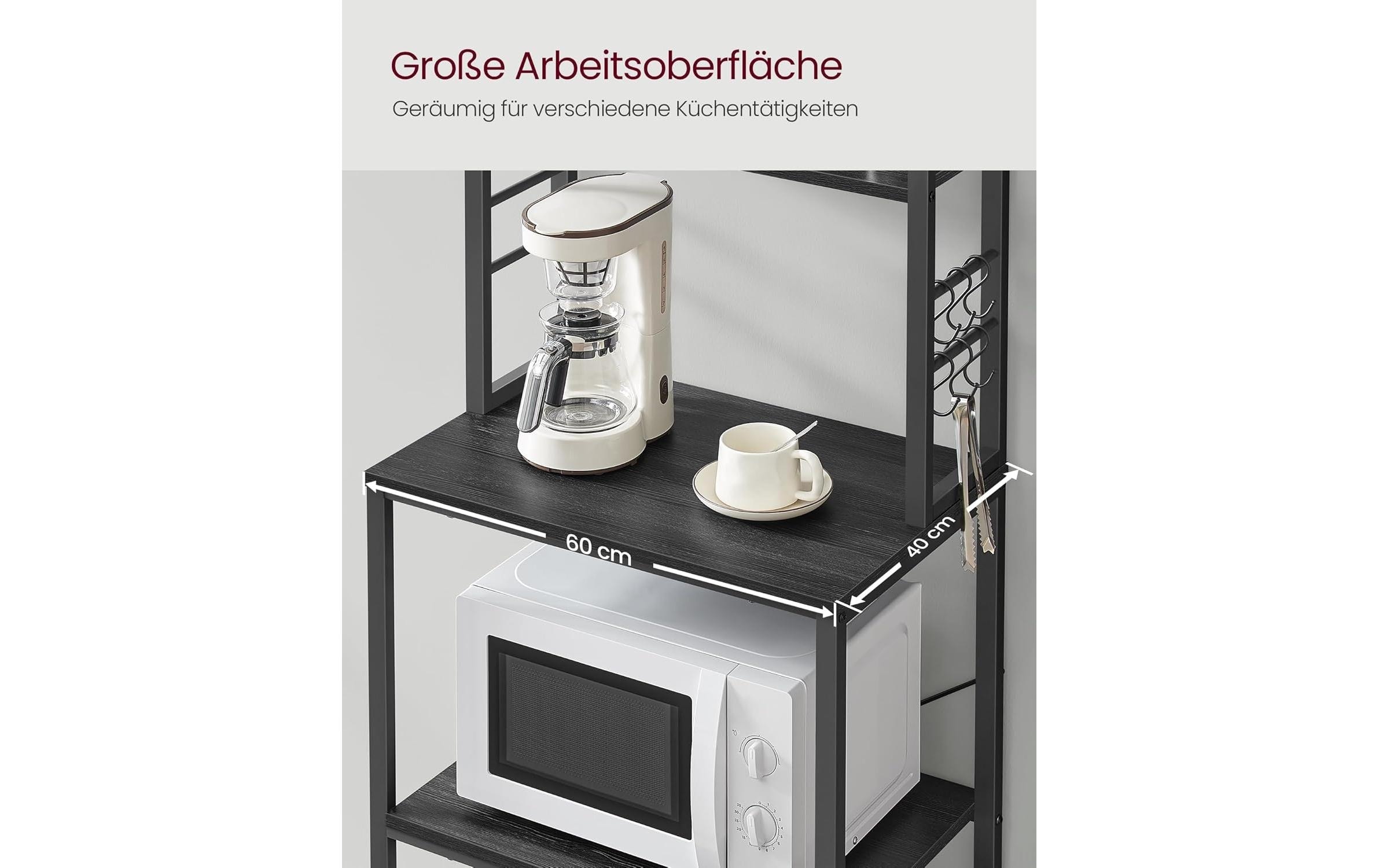 VASAGLE Küchenregal »mit 6 Haken«