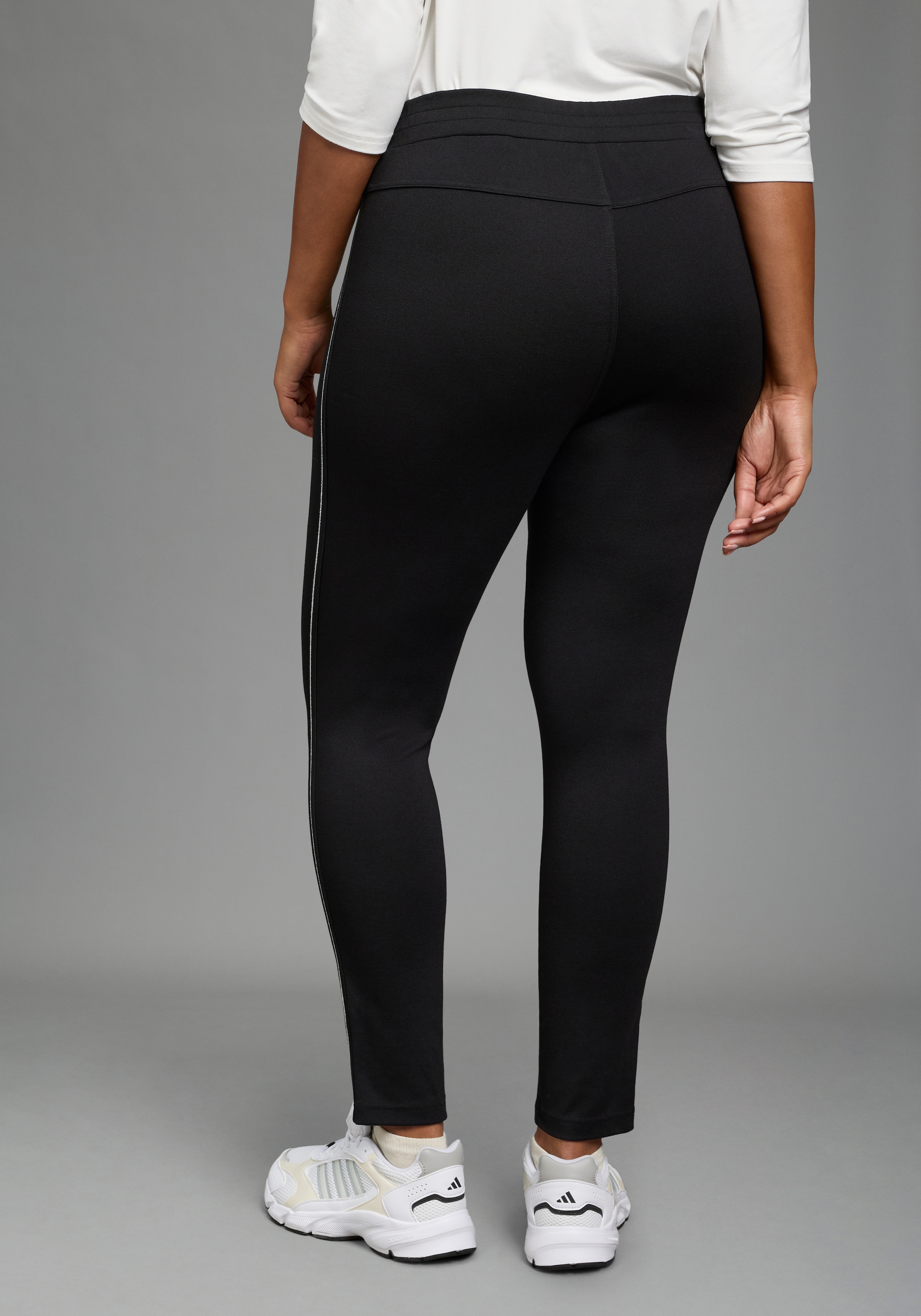 Laura Scott CURVE Pantalon en jersey »Grosse Grössen«  avec couture de selle au dos pour un bon ajustement