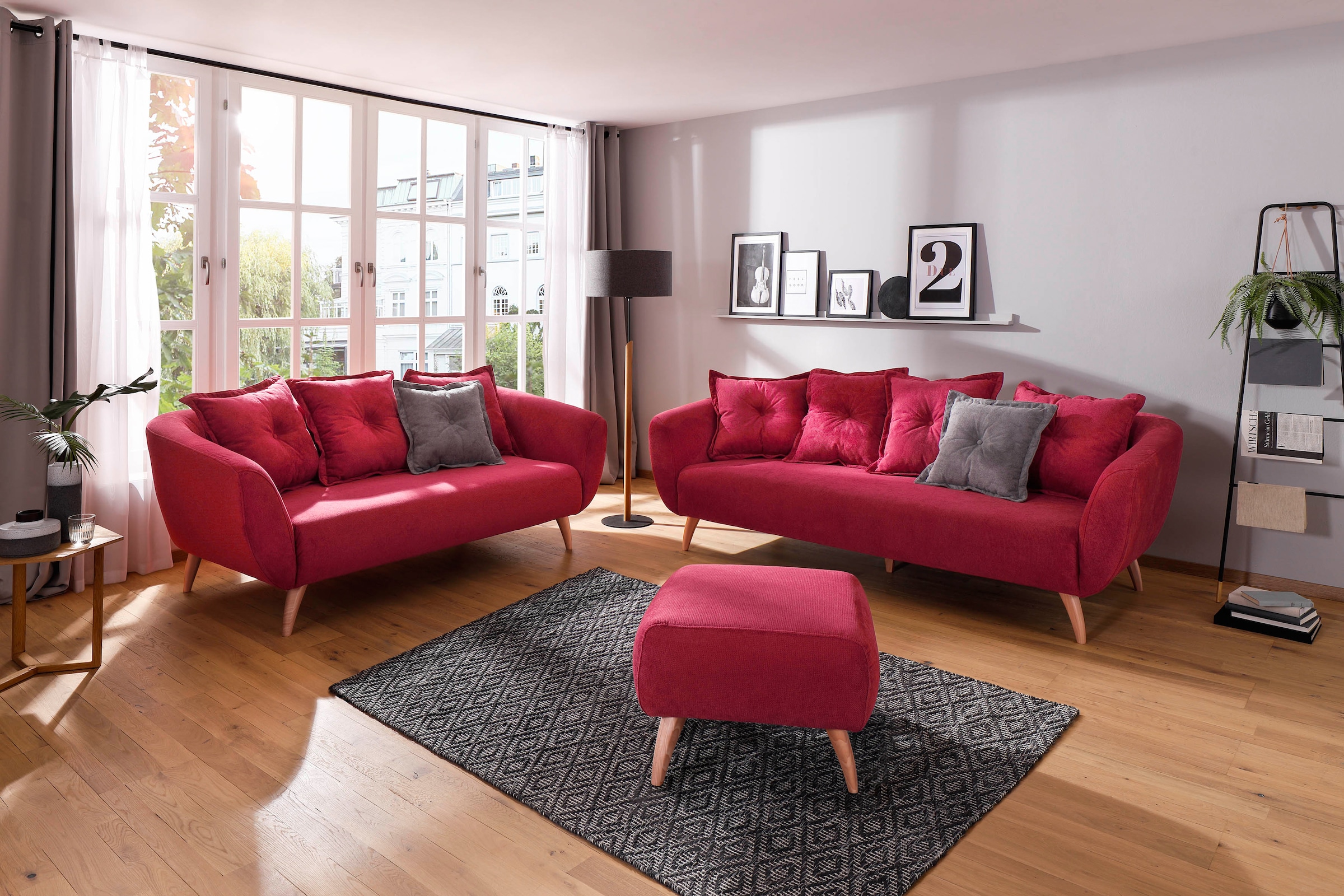 Home affaire 3-Sitzer »Baggio«, Zierkissen inklusive