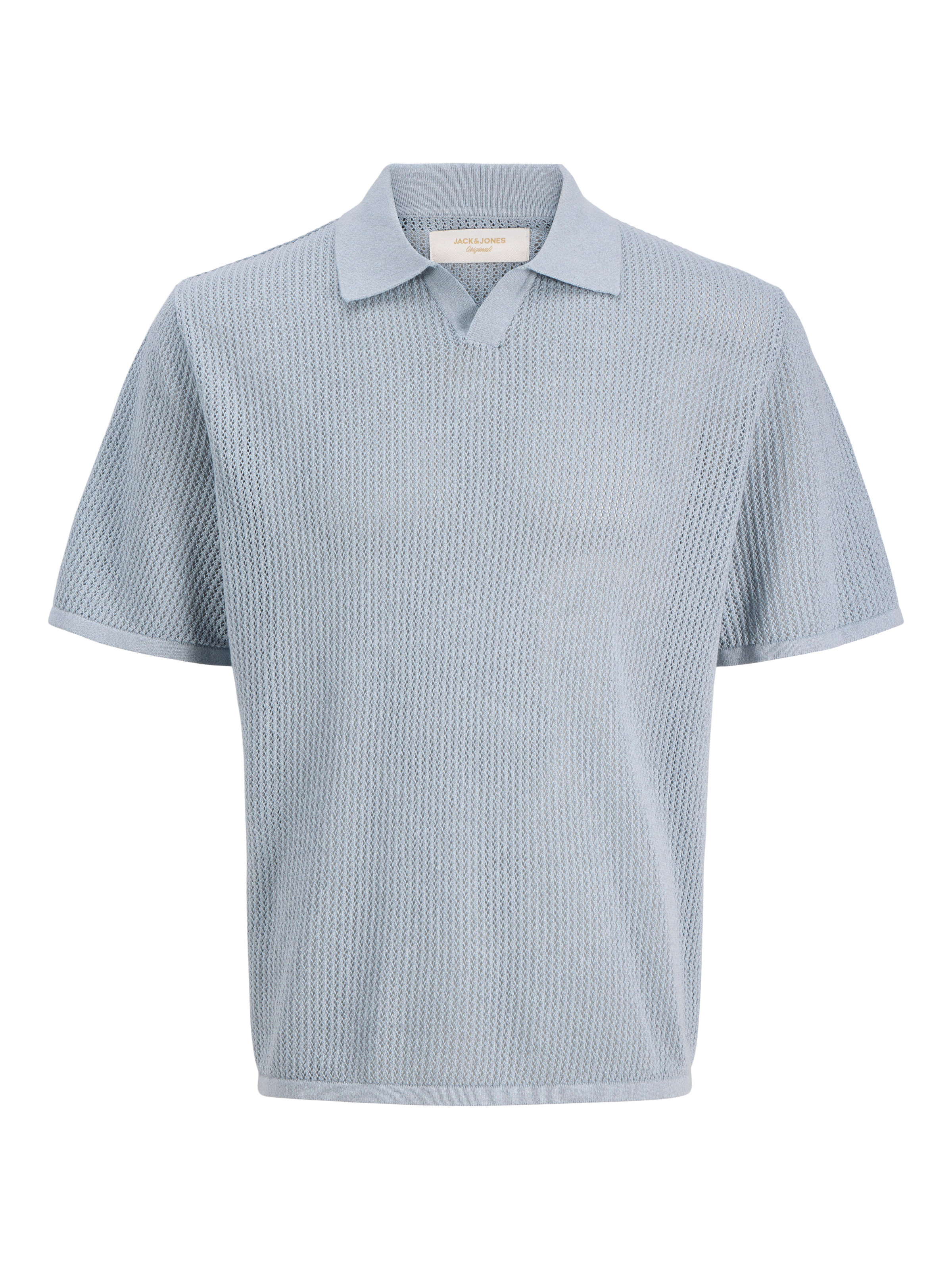 Jack & Jones Pull à col polo »JORCASSIS KNIT TWISTED SPLIT NECK POLO« avec motif à rayures
