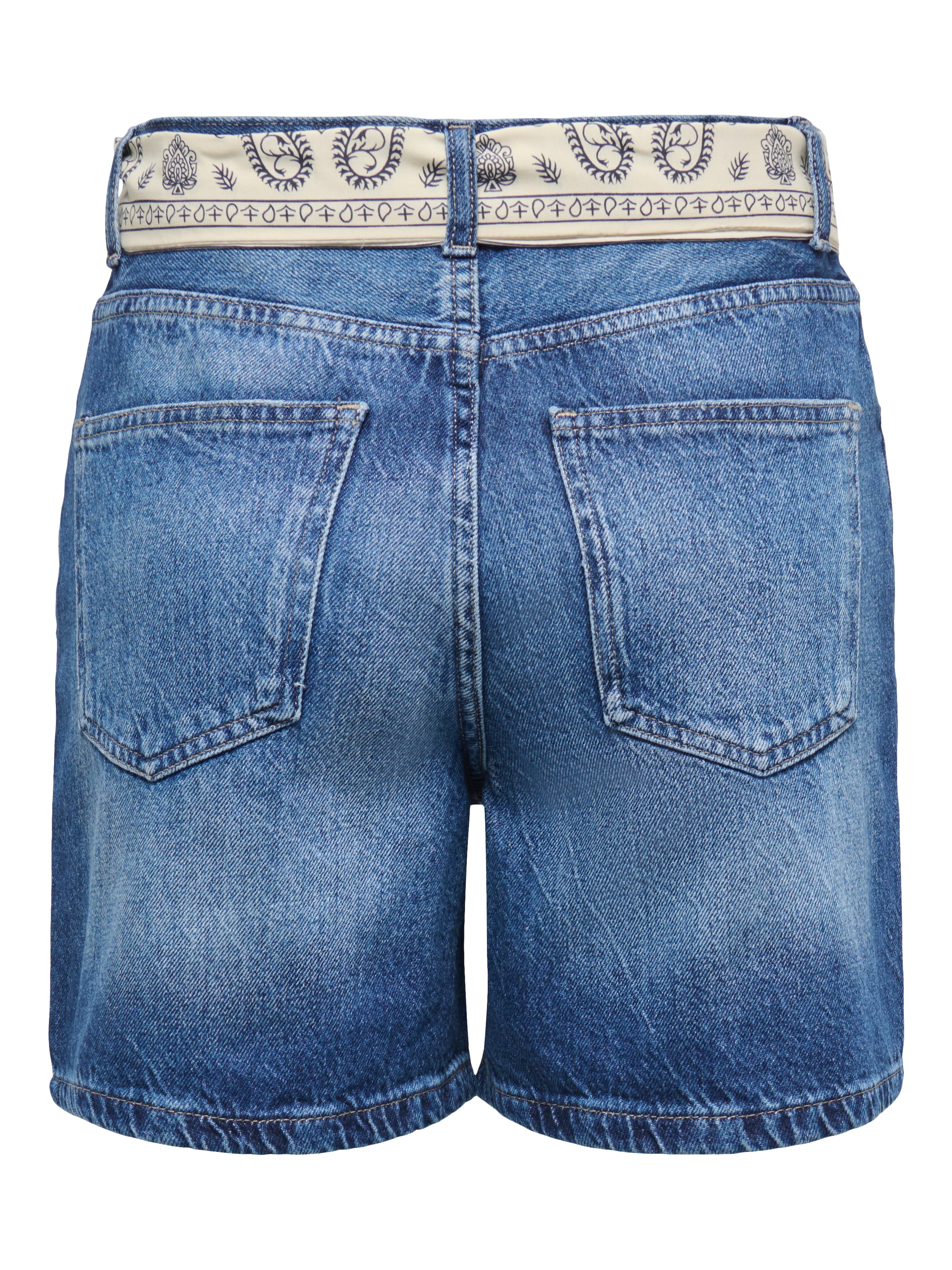 ONLY Short en jean »ONLJOSE HW SCARF DNM SHORTS AZG« coton, regular fit, taille haute
