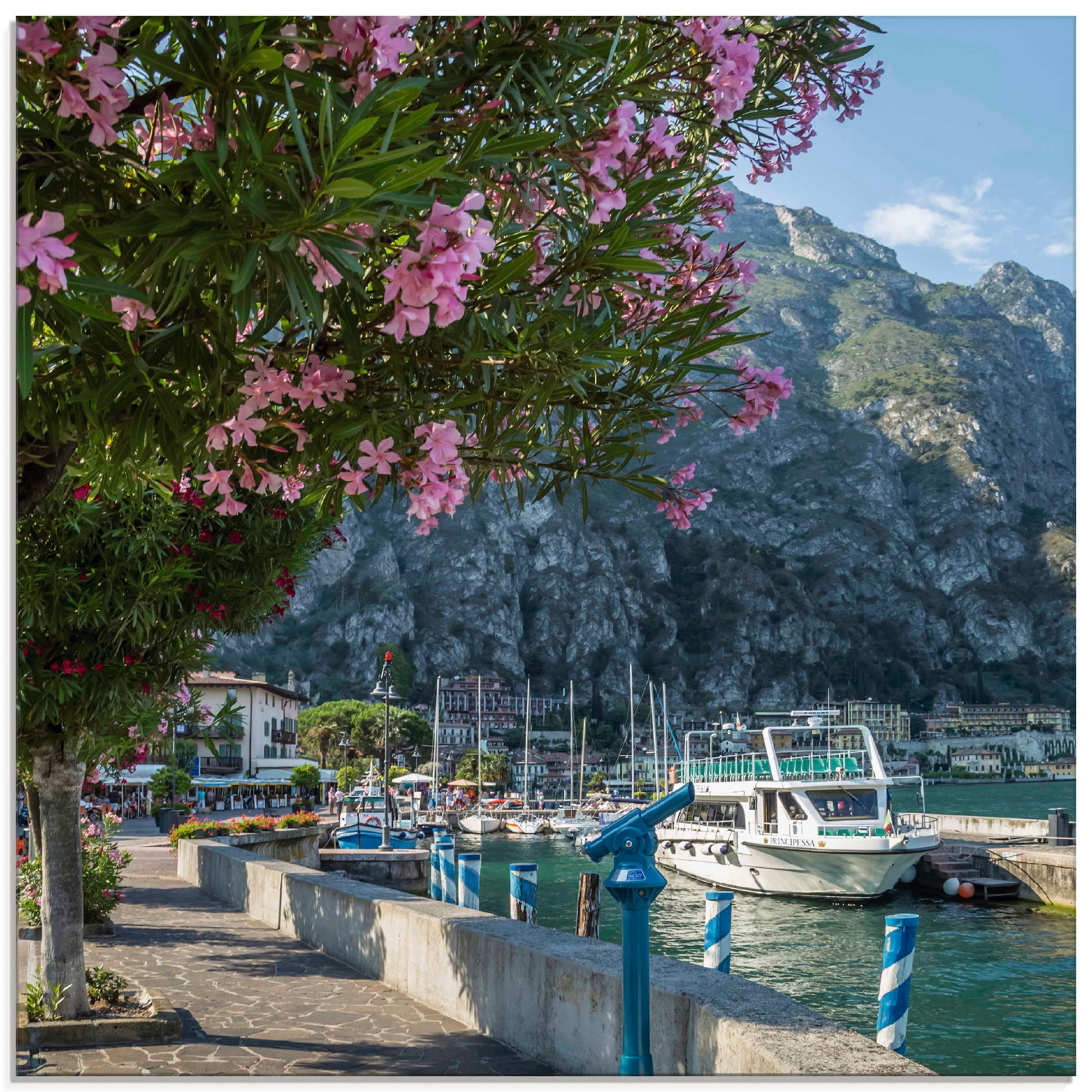 Image of Artland Glasbild »Gardasee Hafen Limone sul Garda«, Europa, (1 St.) bei Ackermann Versand Schweiz