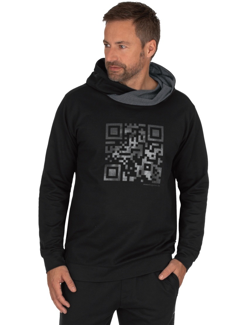 Image of Trigema Kapuzensweatshirt, mit QR-Code-Muster bei Ackermann Versand Schweiz