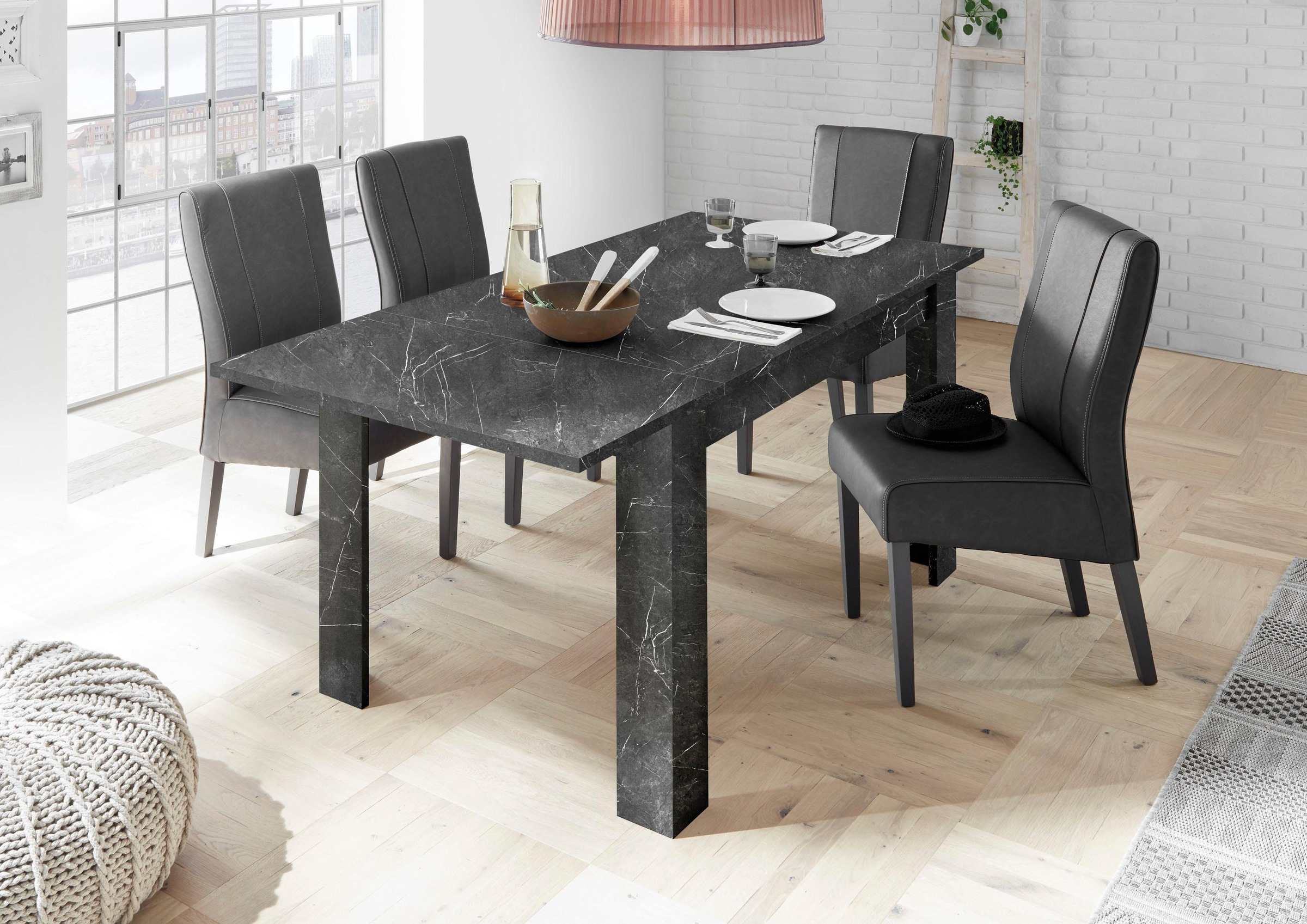 Image of LC Esstisch »Carrara«, Breite 137-185 cm, inkl. Ansteckplatte bei Ackermann Versand Schweiz